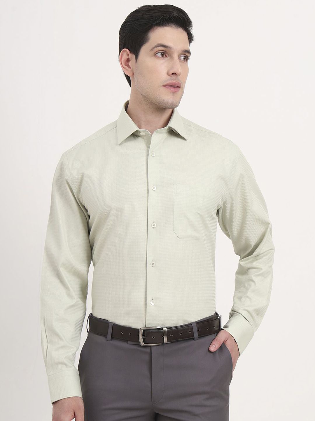 JADE BLUE Long Sleeves Pure Cotton Formal Shirt