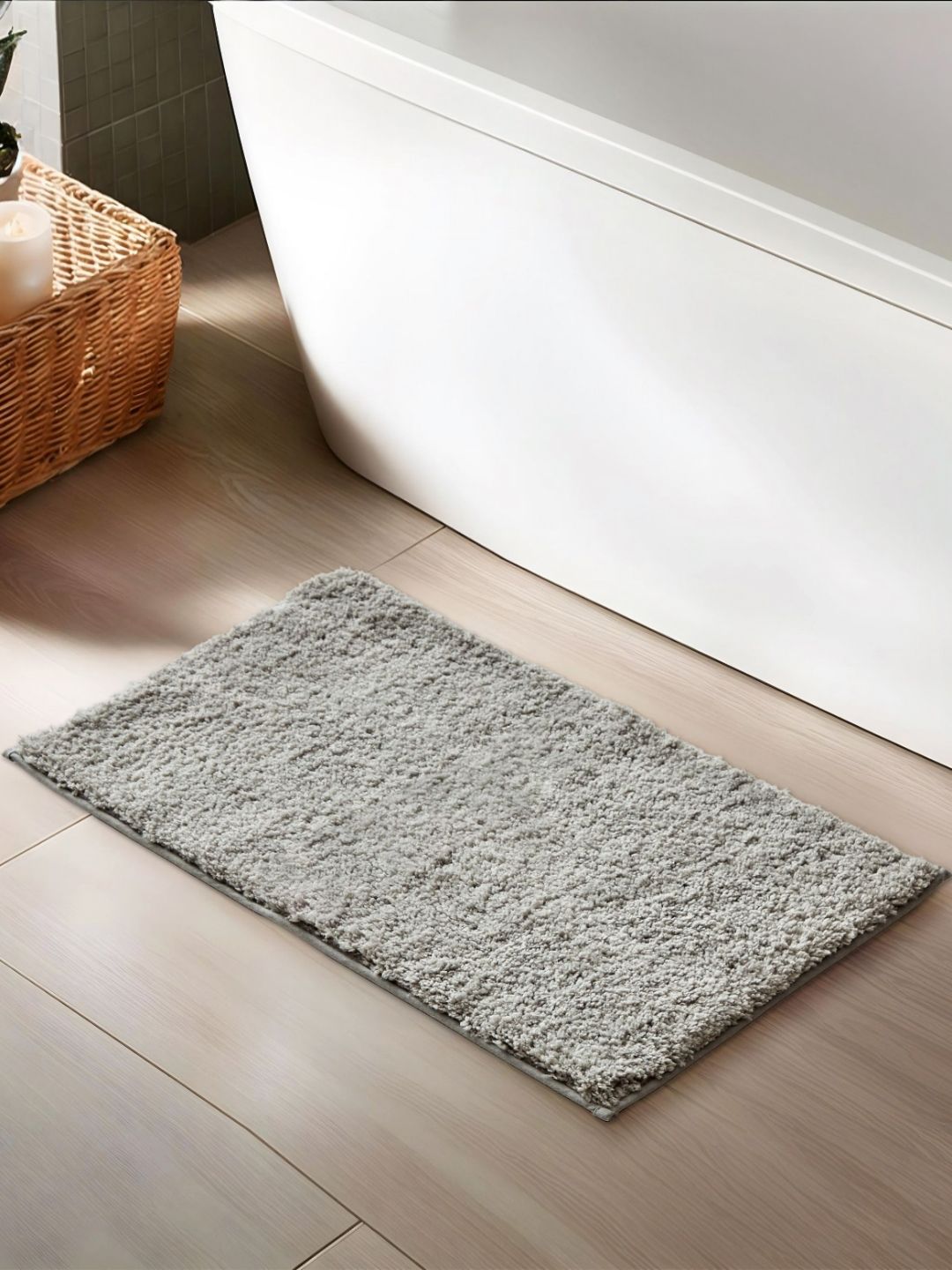 Home Centre Grey Mekong 1780 GSM Anti-Slip Bath Mat