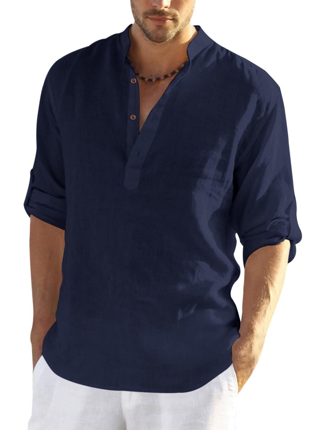 Fifth U Navy Blue Blended Kurtas
