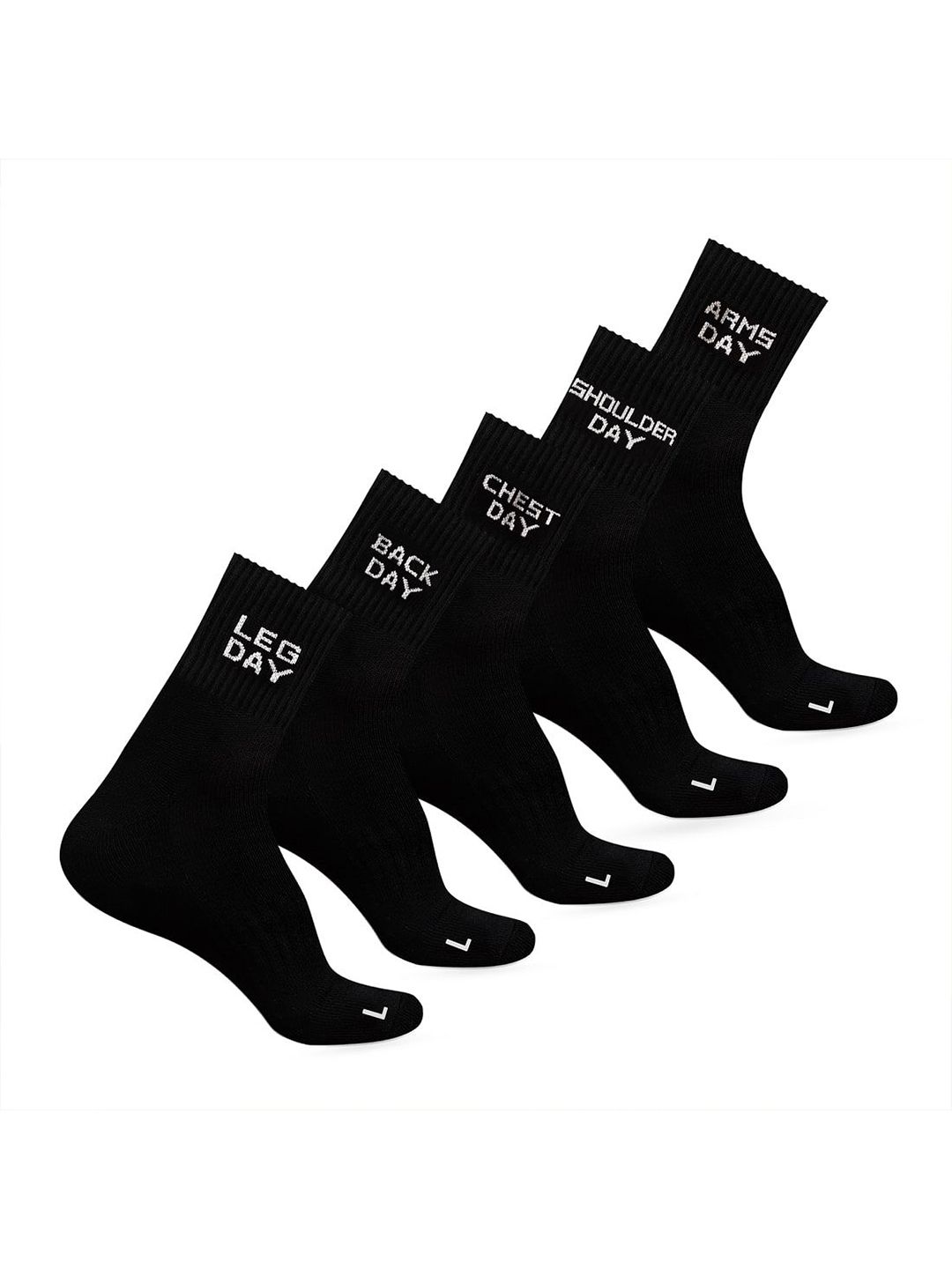 MuscleBlaze Pack Of 5 Cotton Ankle-Length Socks