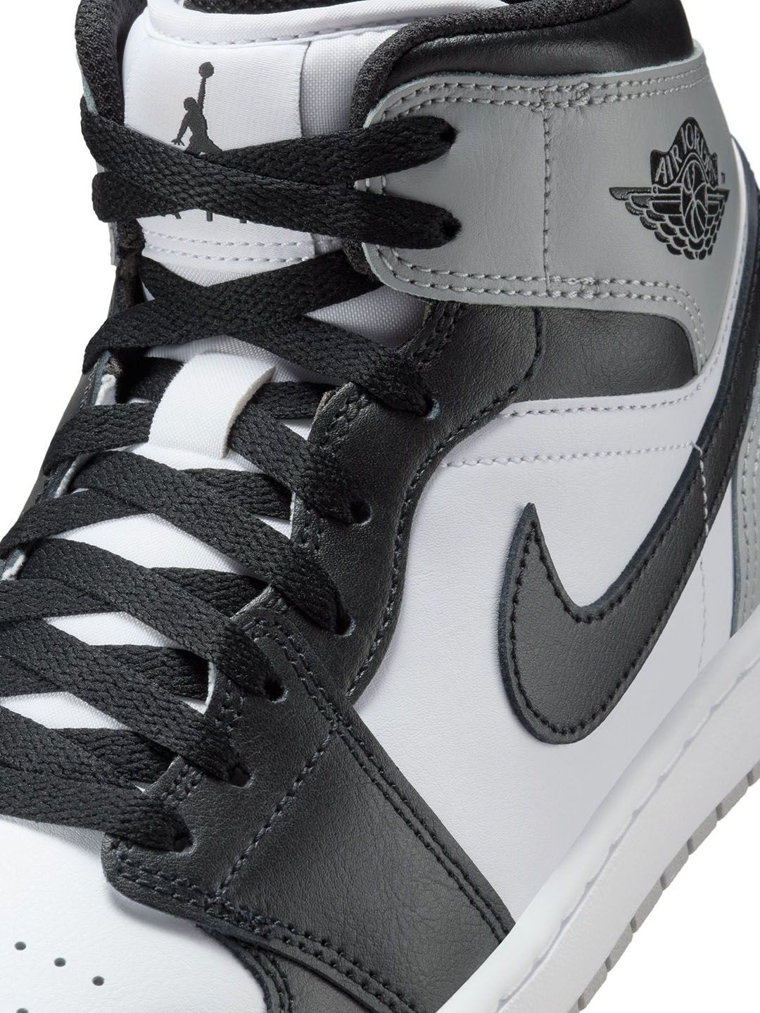 Buy Nike Air Jordan 1 Mid Men's Shoes Men Colourblocked Leather
