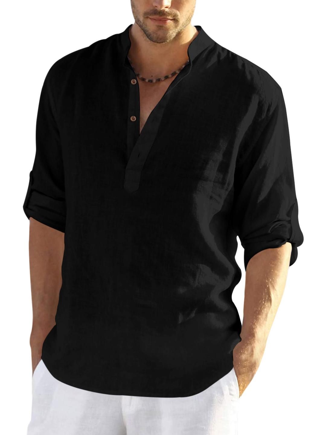 Fifth U Black Blended Kurtas