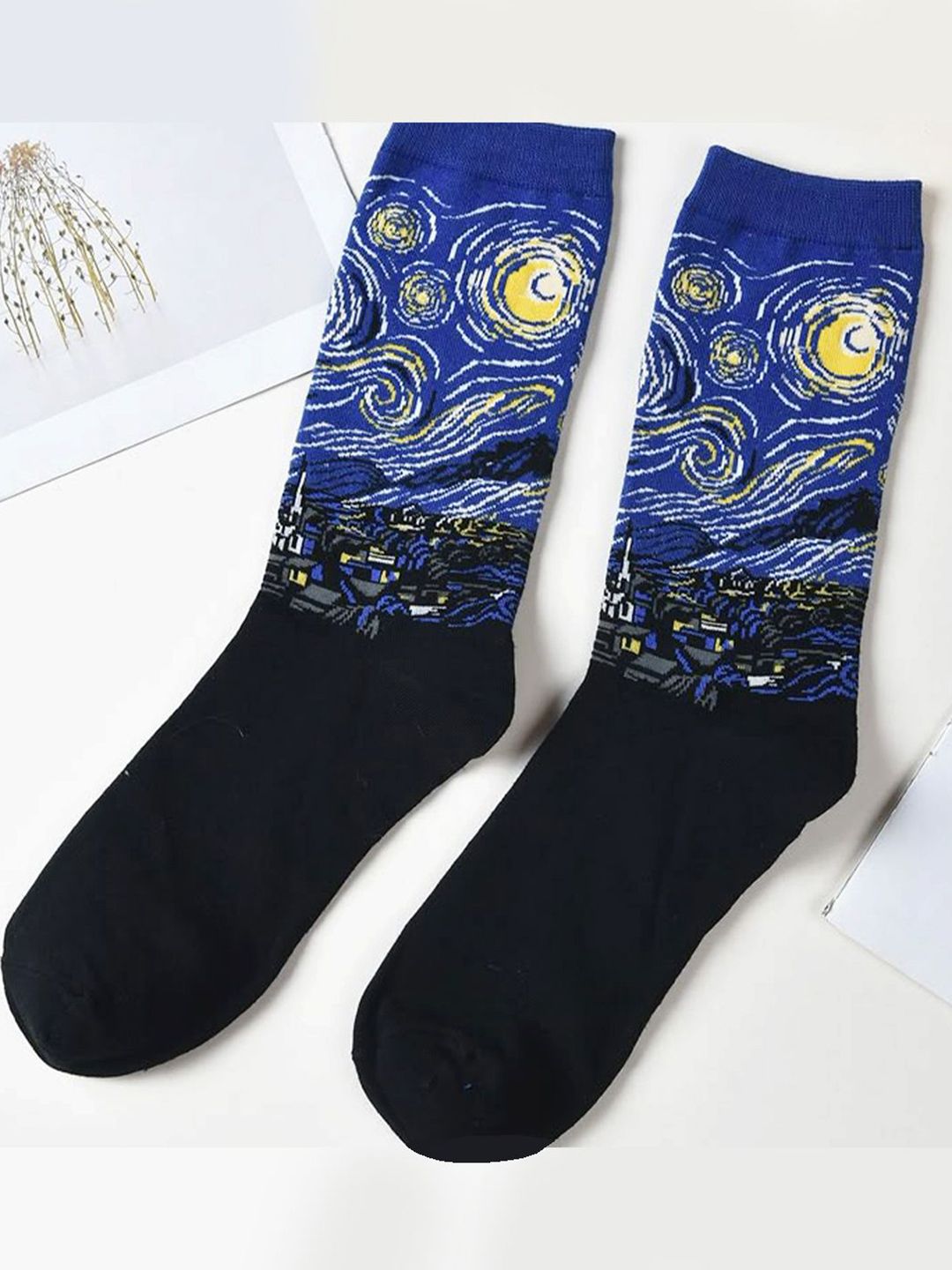 Leonardi Men Printed Calf-Length Socks