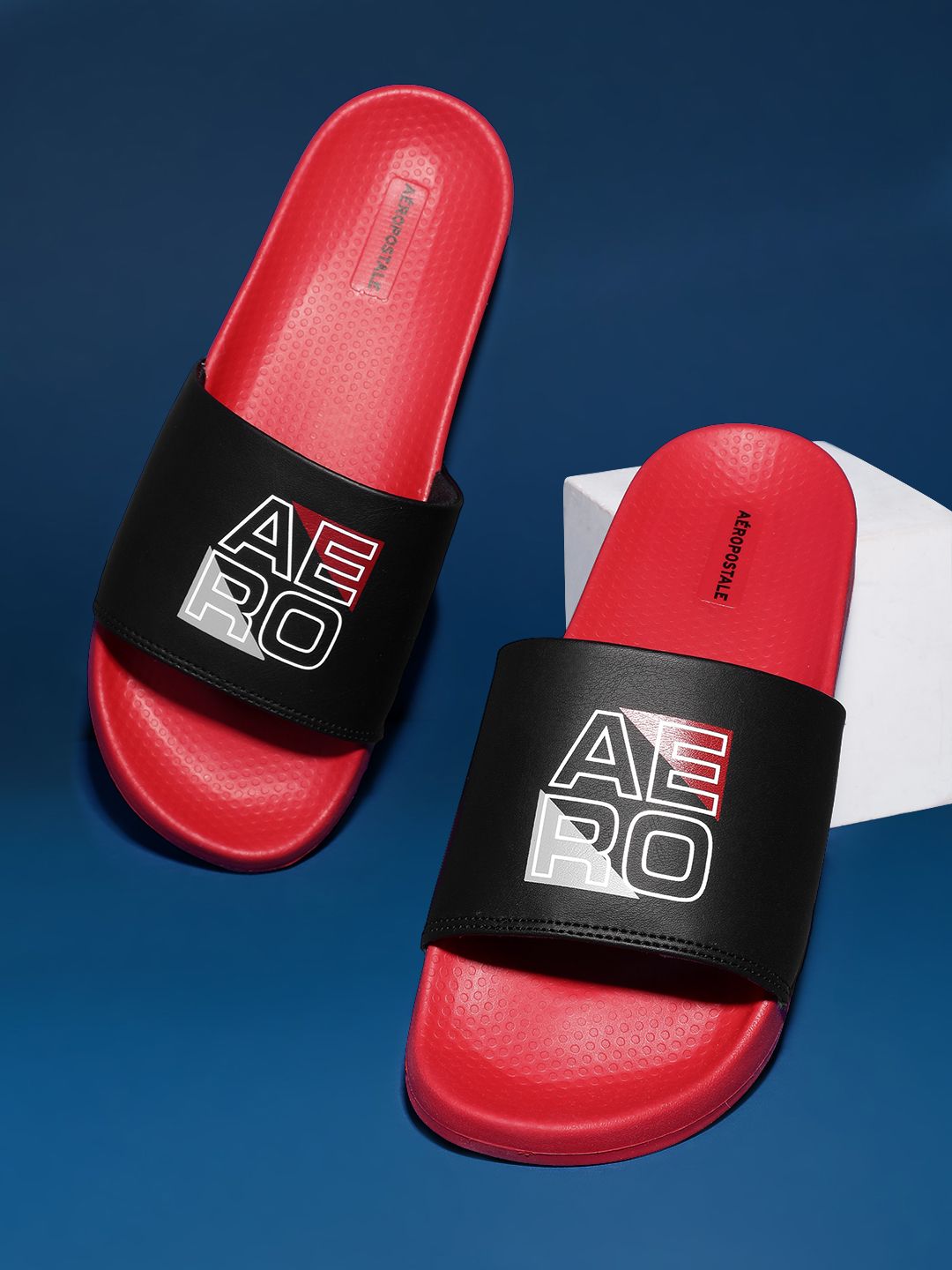 Aeropostale Men Brand Logo Printed Sliders