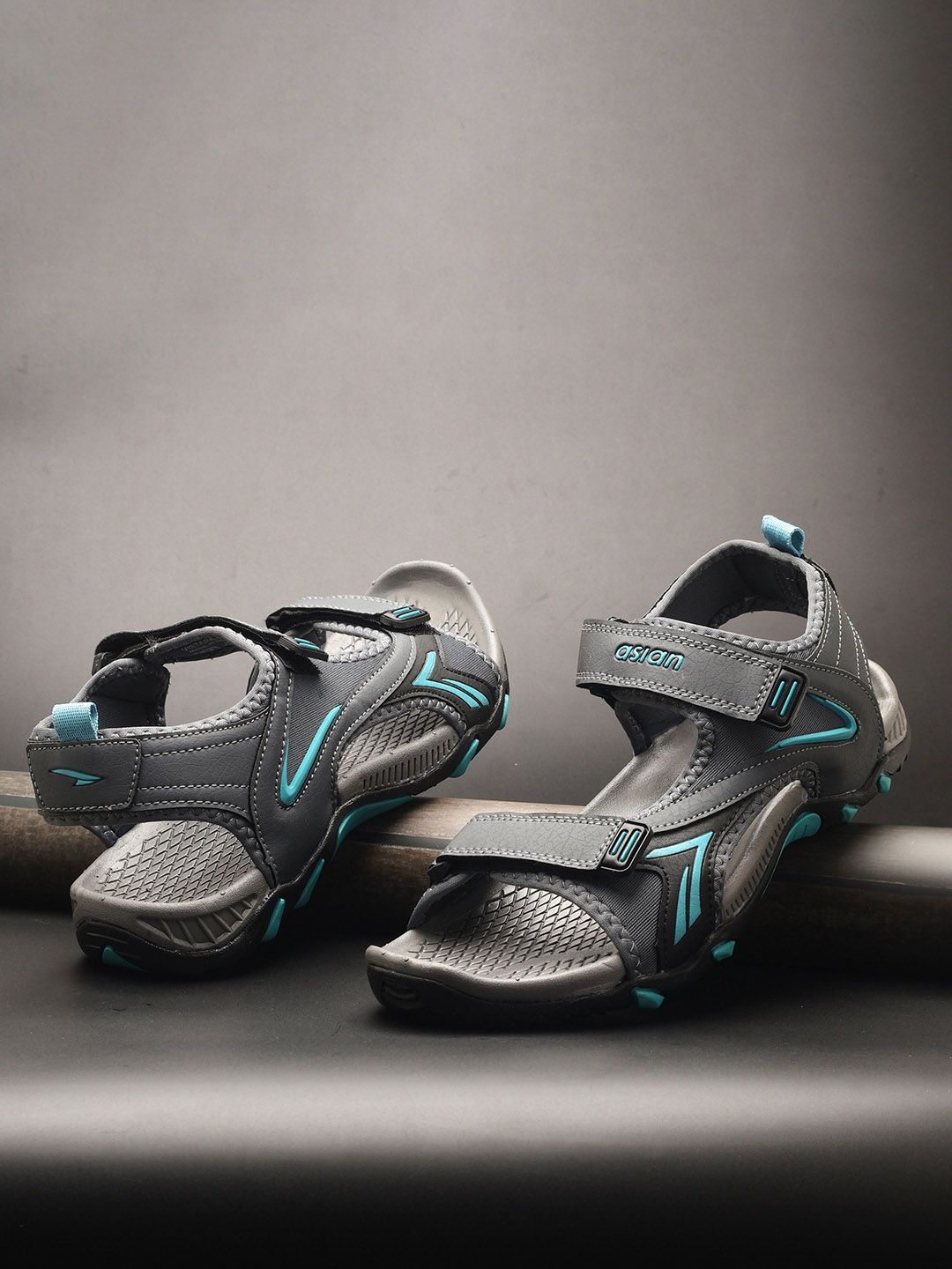 ASIAN Men Sports Sandal With Velcro Closure