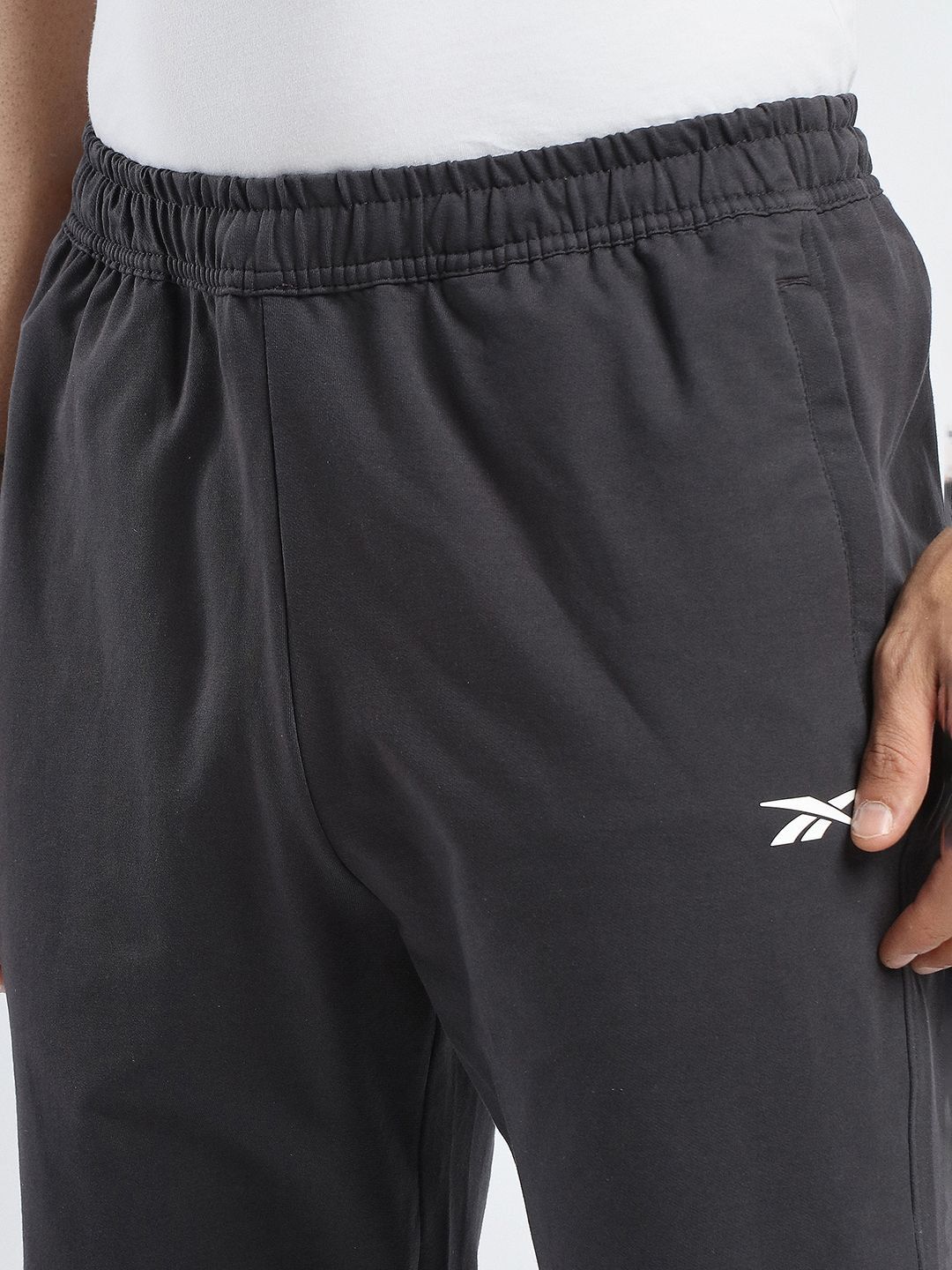 Buy Reebok Men Brand Logo Printed Mid Rise Track Pants - Track