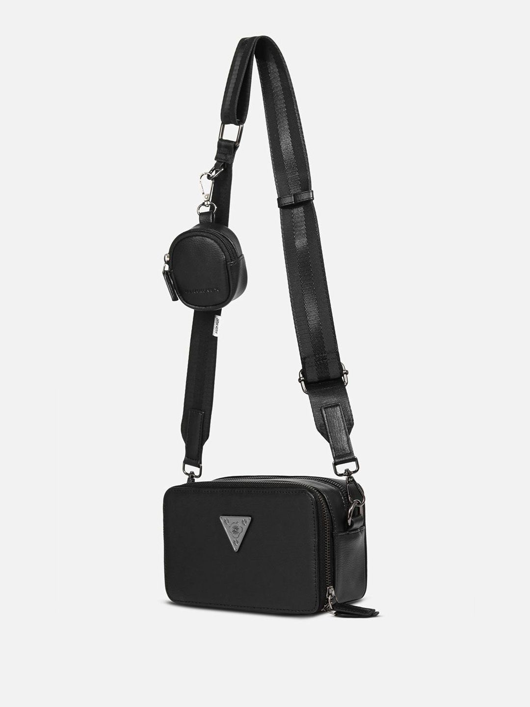 Buy Urban Monkey Men Solid Crossbody Applique Leather Sling Bag