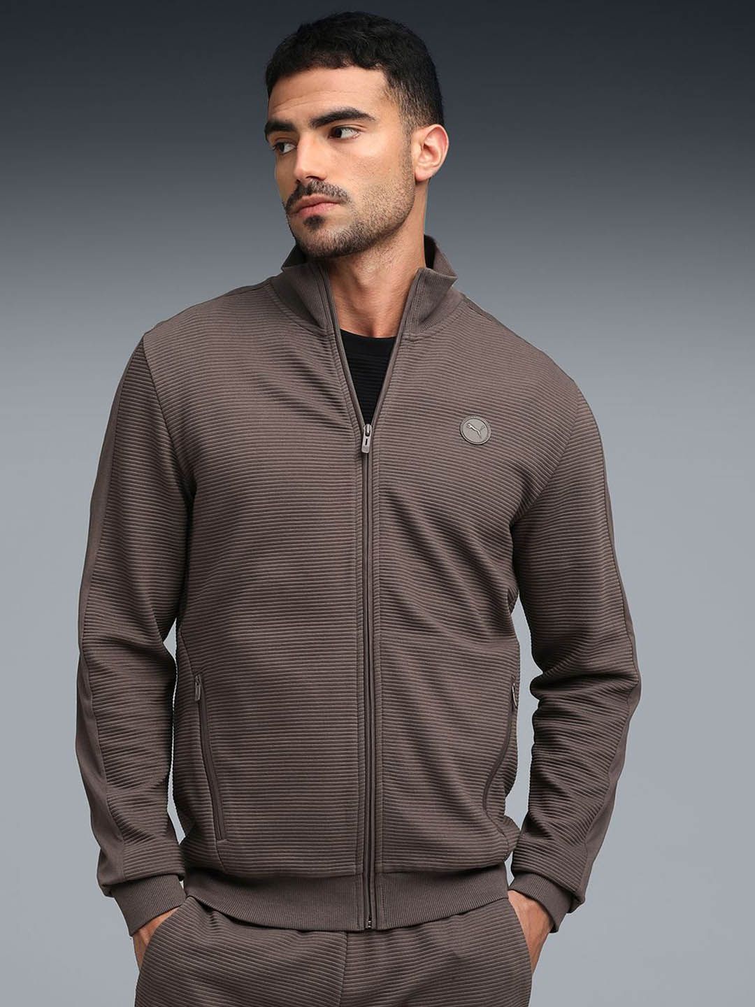Buy Puma Men Wardrobe Essentials Ottoman Full-Zip Cotton Jacket