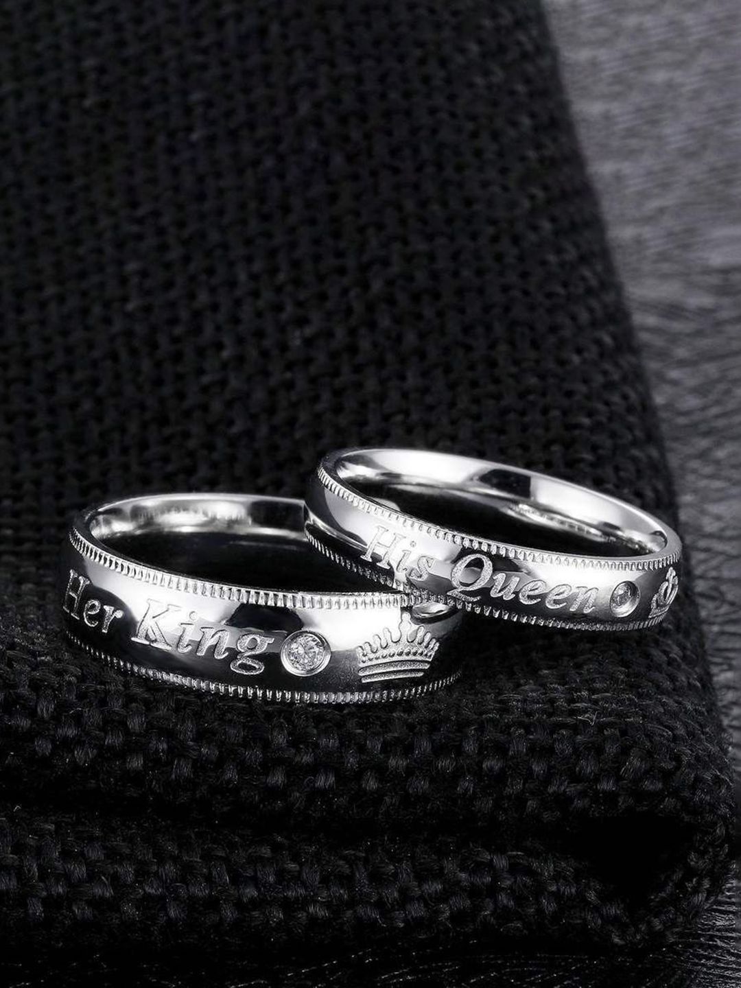 Ringzinnie Set Of 2 Stainless Steel Adjustable Finger Rings