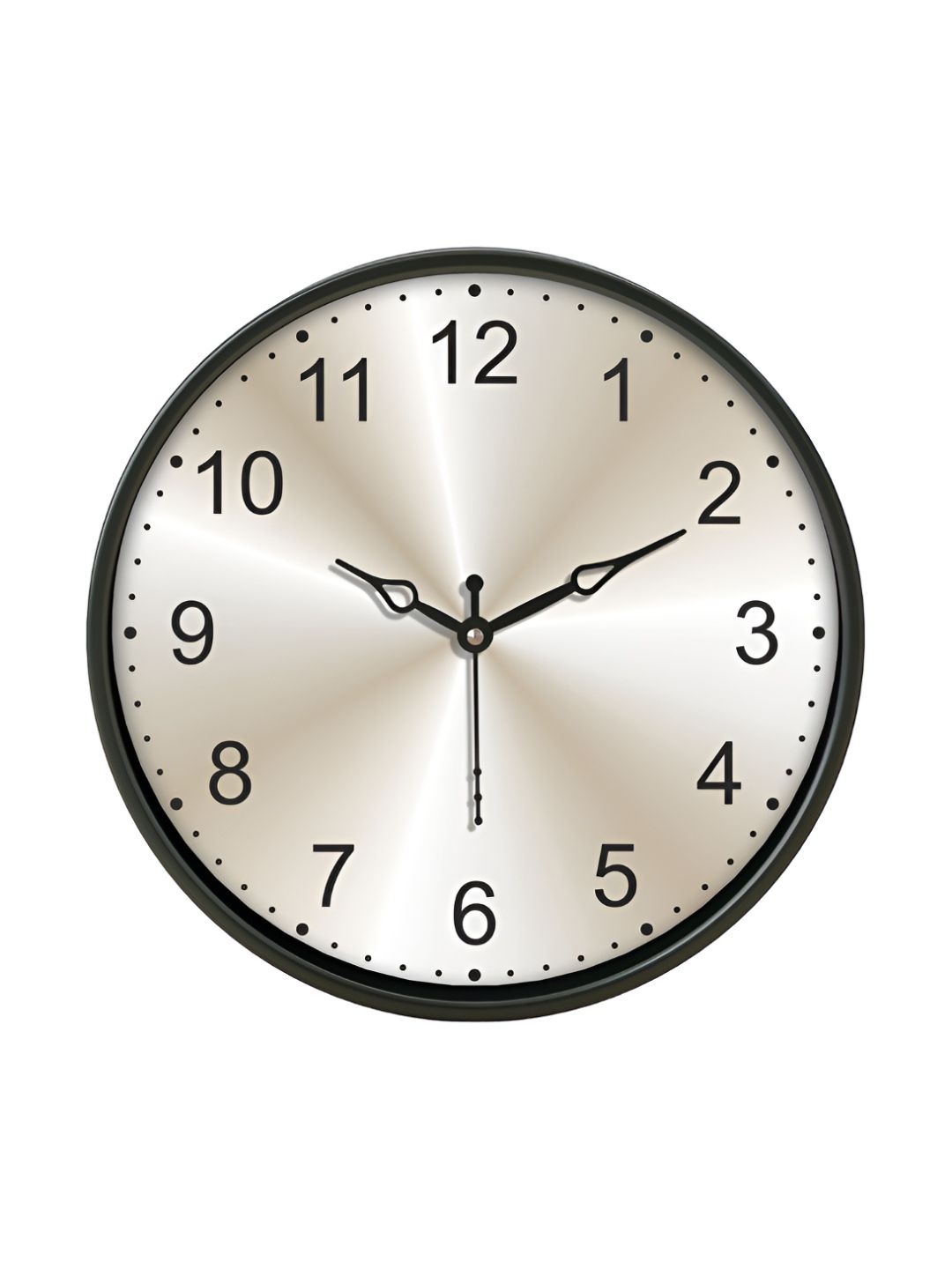 Aura Aura Black Printed Traditional Wall Clock