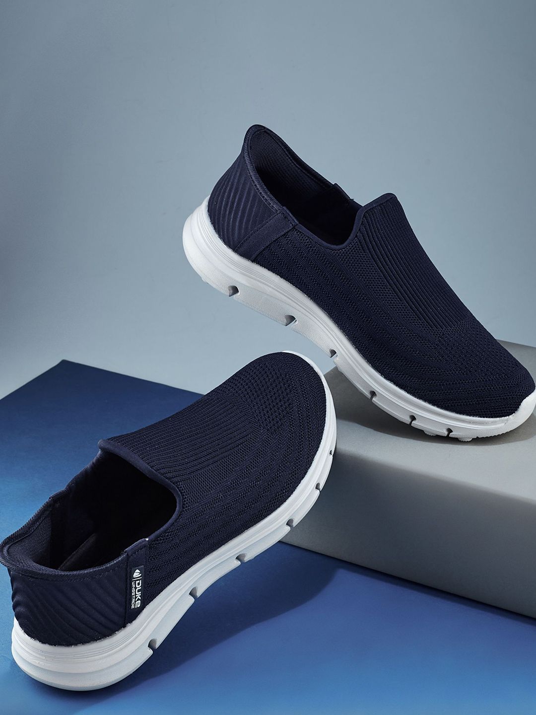 Duke Men Textile Slip On Walking Shoes