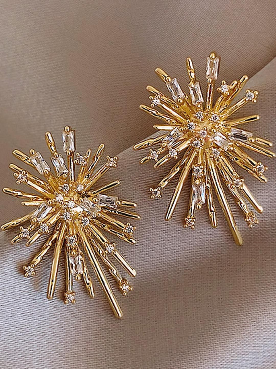 DressBerry Gold Alloy Earrings