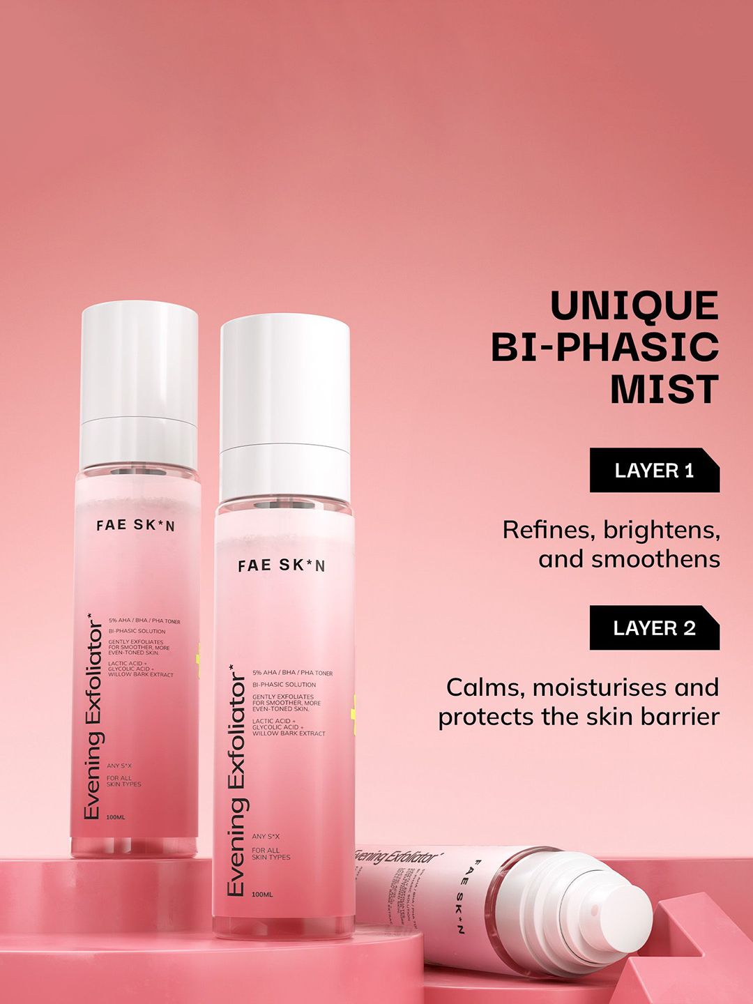 Buy FAE BEAUTY Evening Exfoliator With 5% AHA BHA PHA - 100 ml