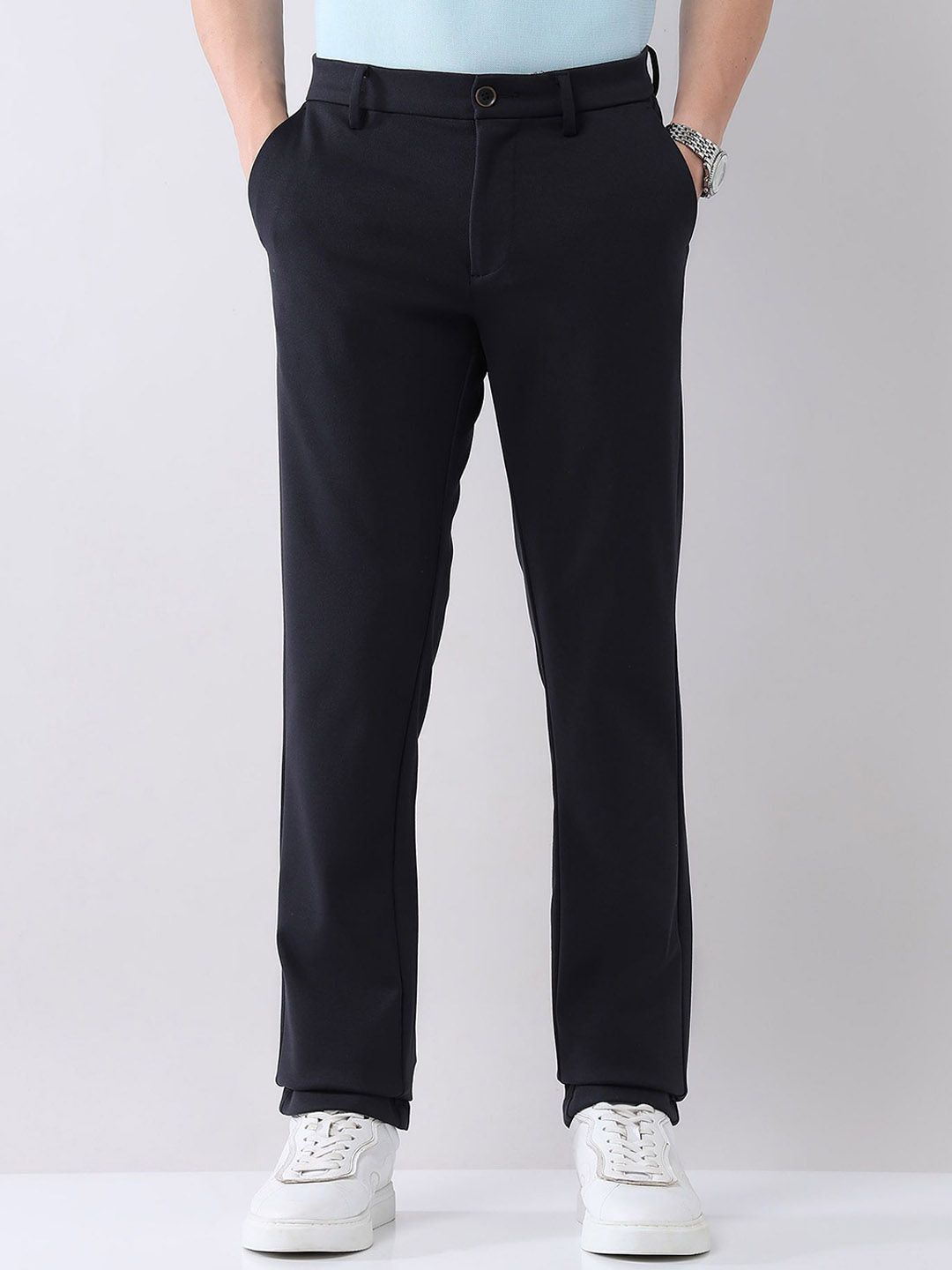 AD By Arvind Men Slim Fit Mid-Rise Chinos Trouser