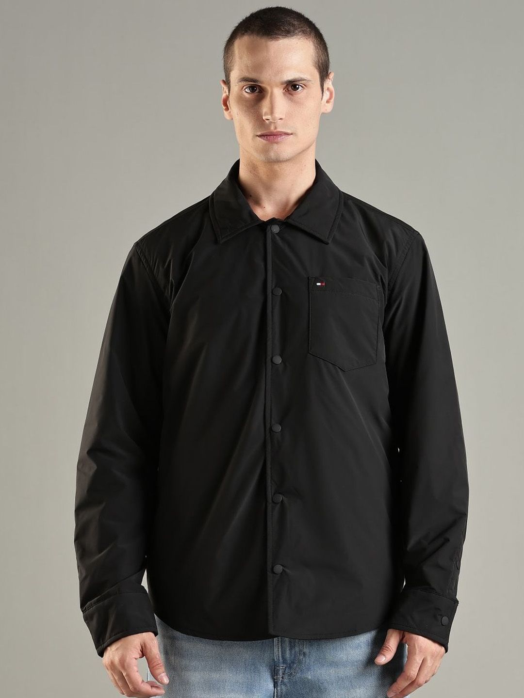Tommy Hilfiger Geometric Spread Collar Tailored Jacket