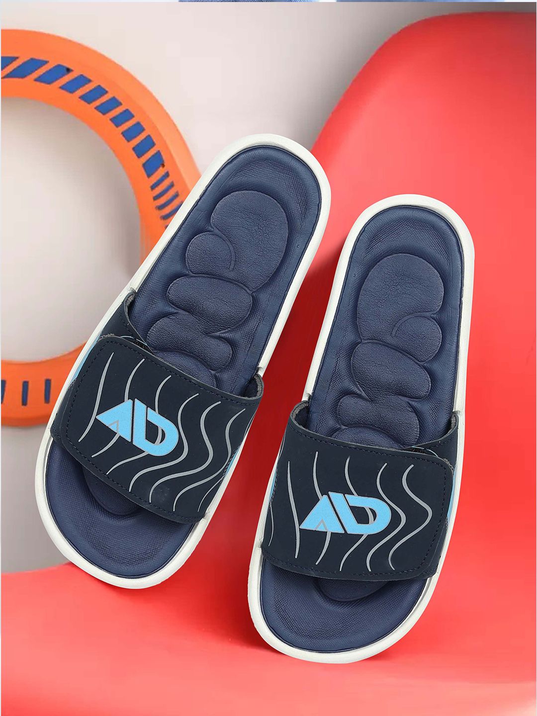 aadi Men Printed Sliders