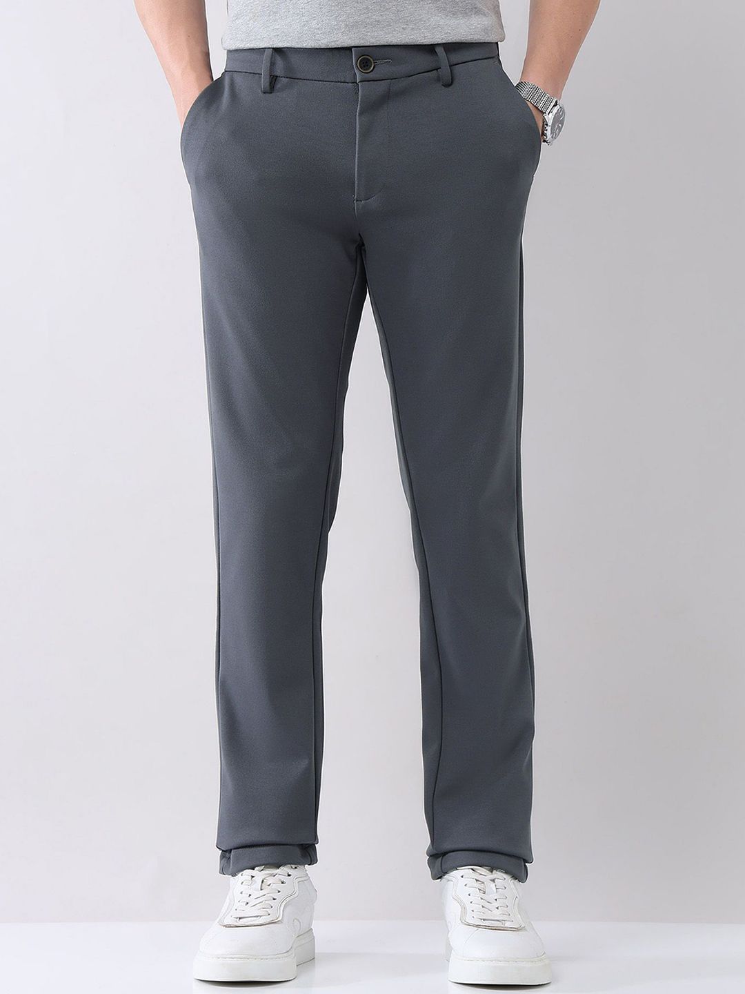 AD By Arvind Men Slim Fit Chinos Trousers