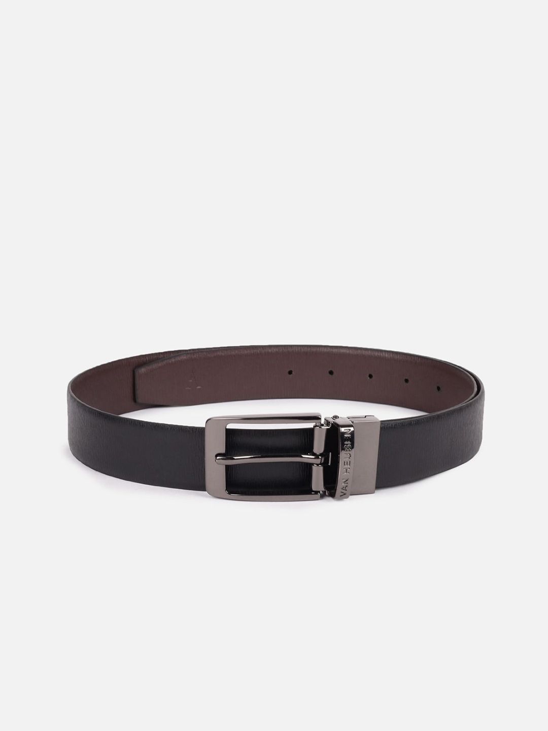 Van Heusen Men Textured Leather Formal Belt