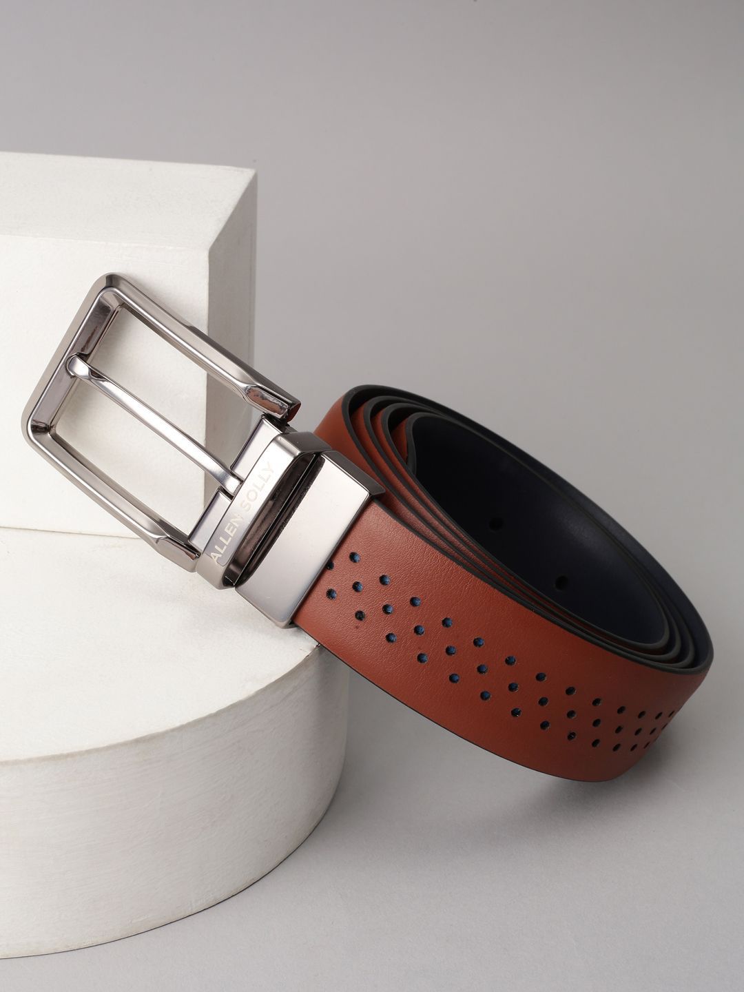 Allen Solly Men Textured Leather Belt