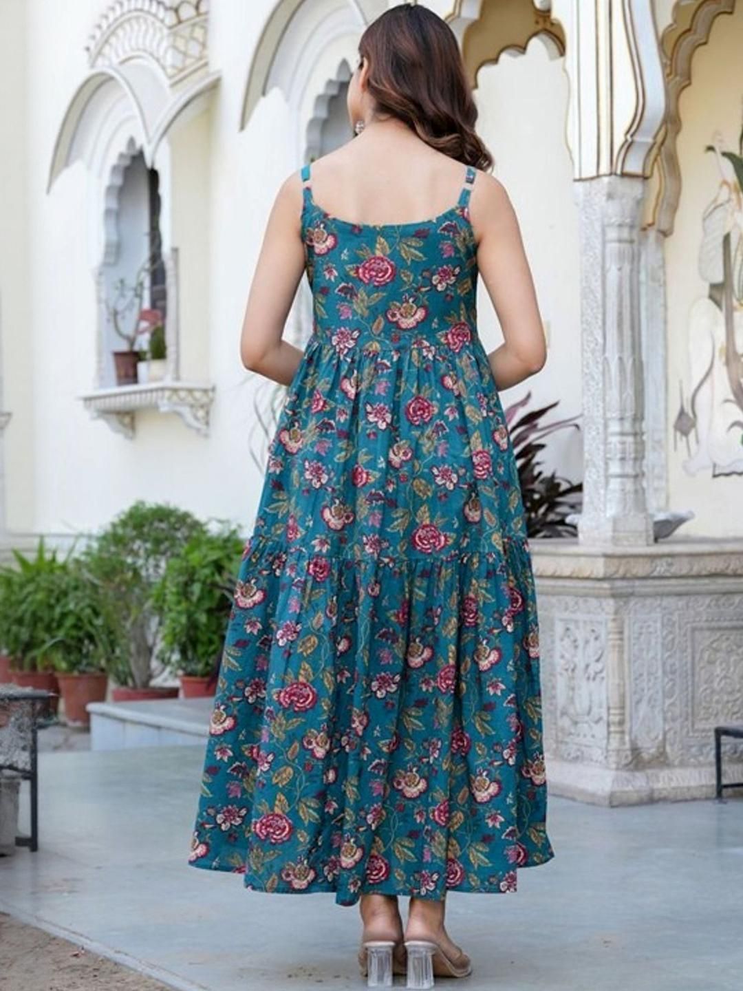 Buy CORSICA Floral Print Fit & Flare Maxi Dress - Dresses for Women  34716472 | Myntra