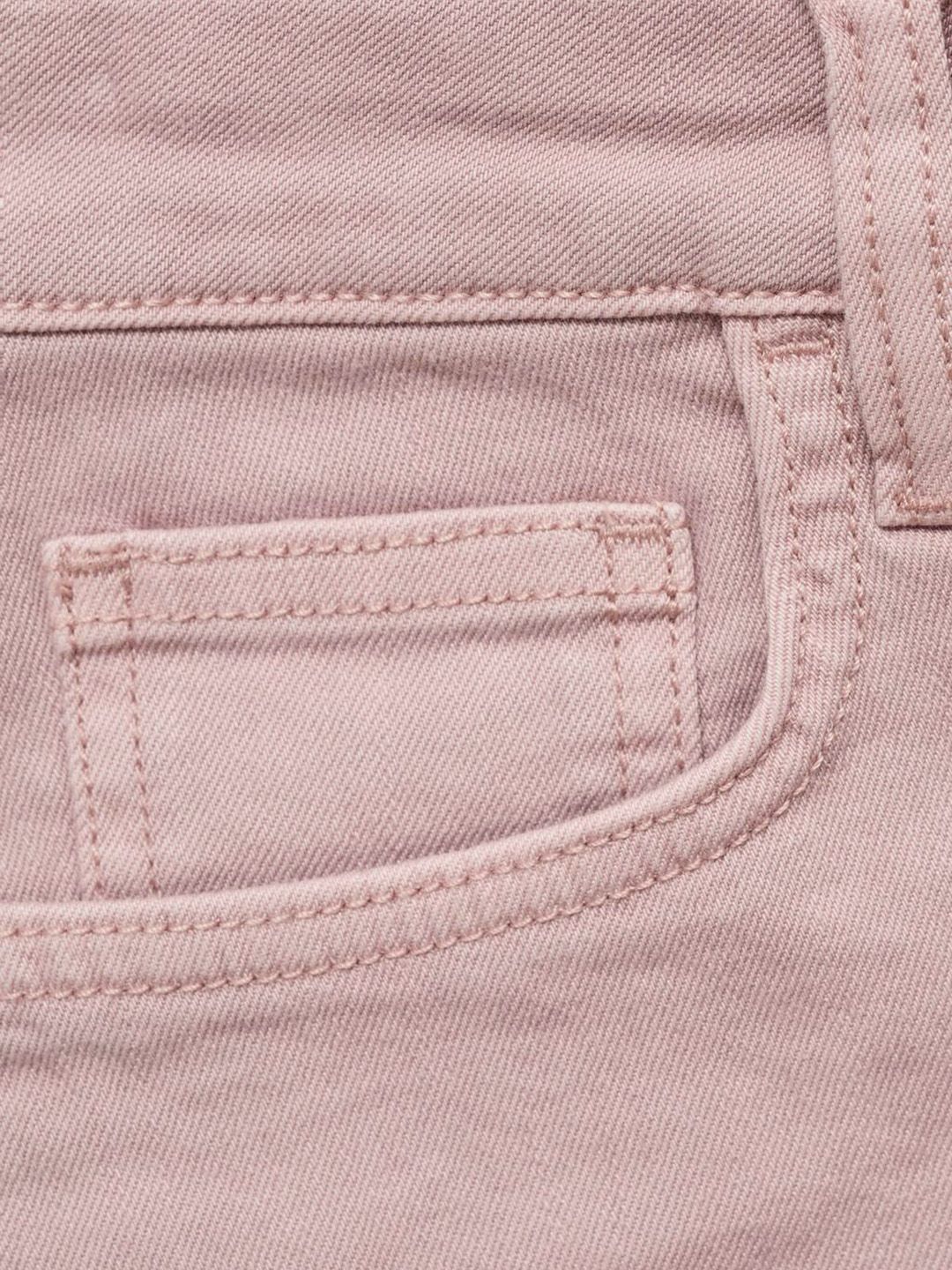 Low-Rise Straight Fit Denim Shorts