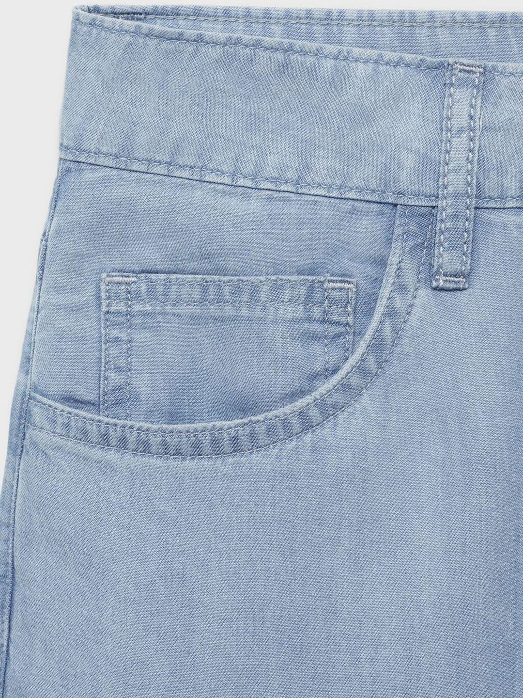 Mid-Rise Straight Fit Bermuda Shorts