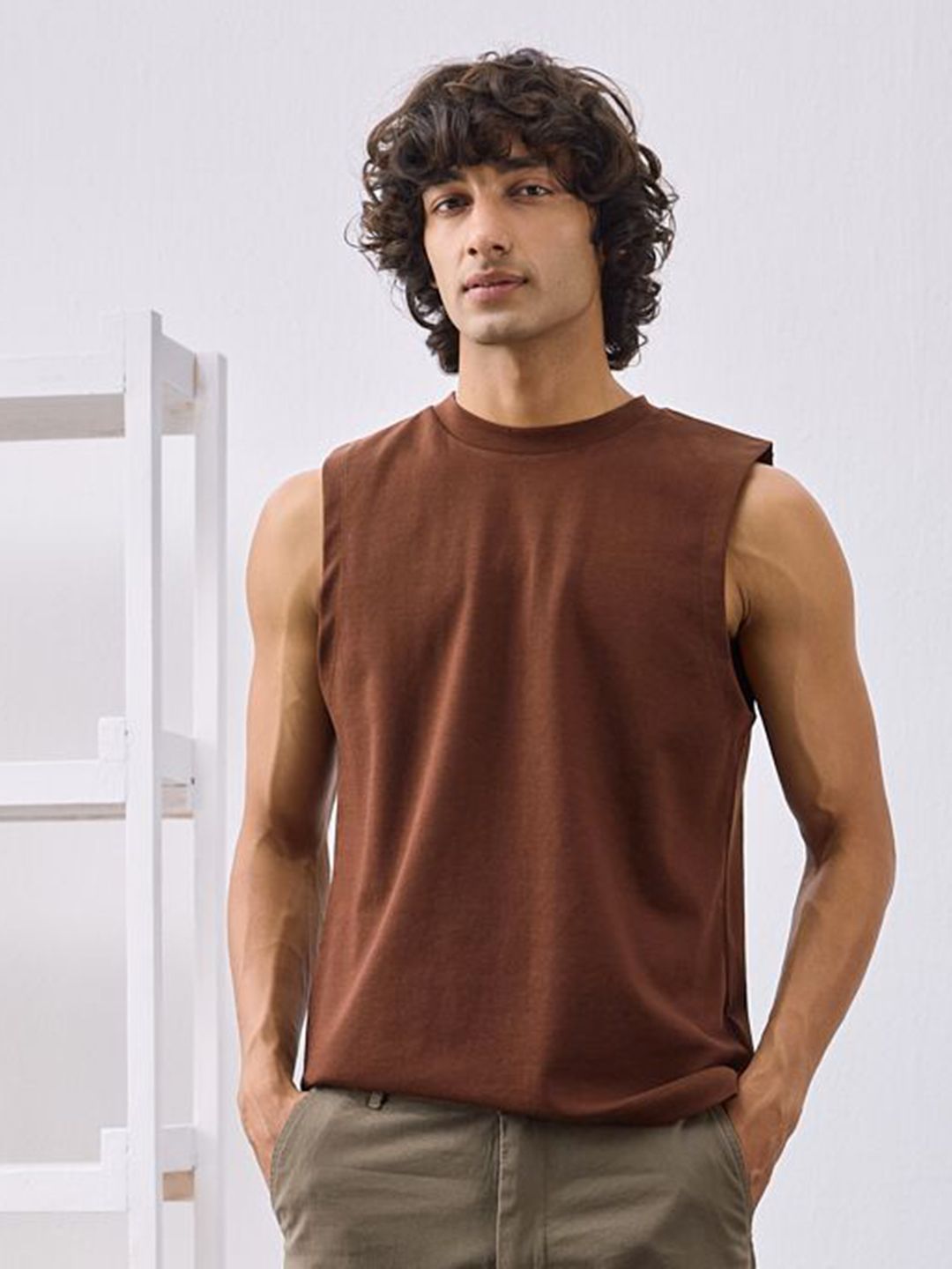 UNSTD Men Sleevless Cotton Tank T-Shirt