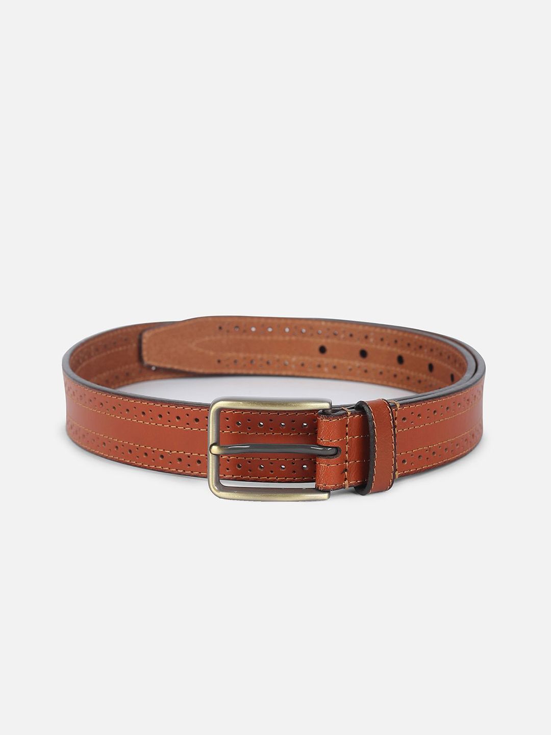 Allen Solly Men Textured Leather Belt