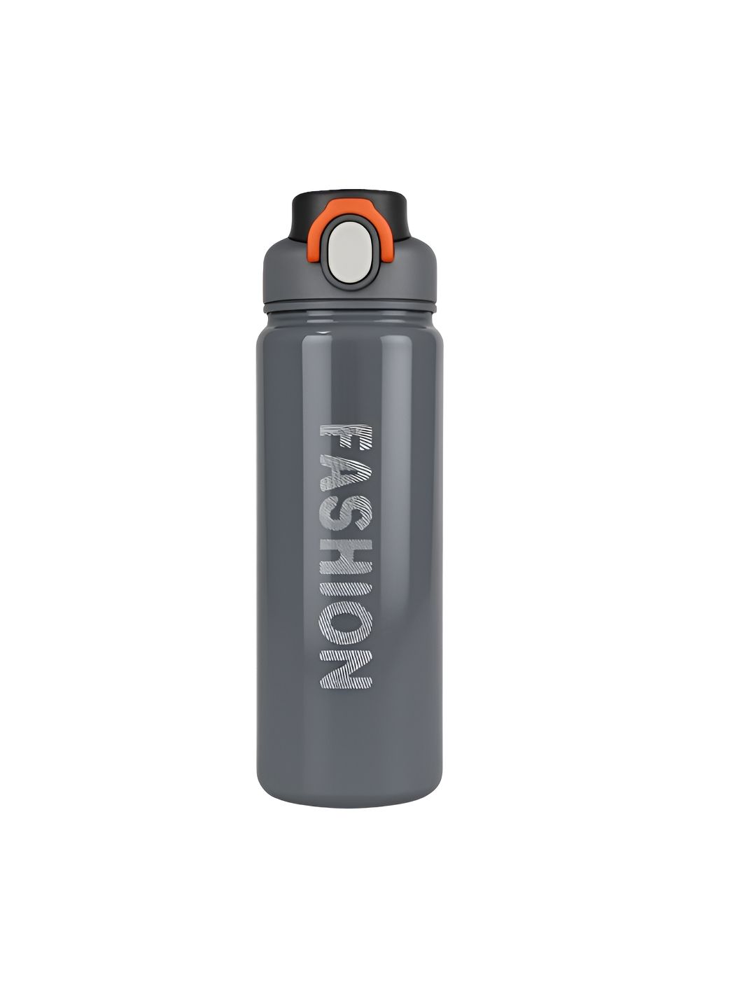 iSWEVEN Grey Typography Stainless Steel Double Wall Vacuum Water Bottle - 680ml