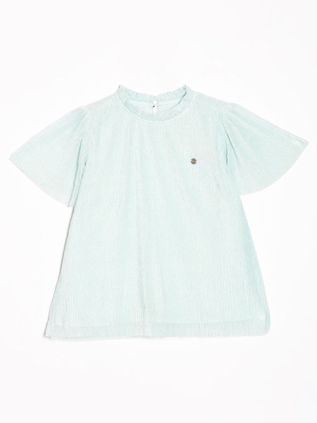 Allen Solly Junior Girls Flutter Sleeves Cotton Top