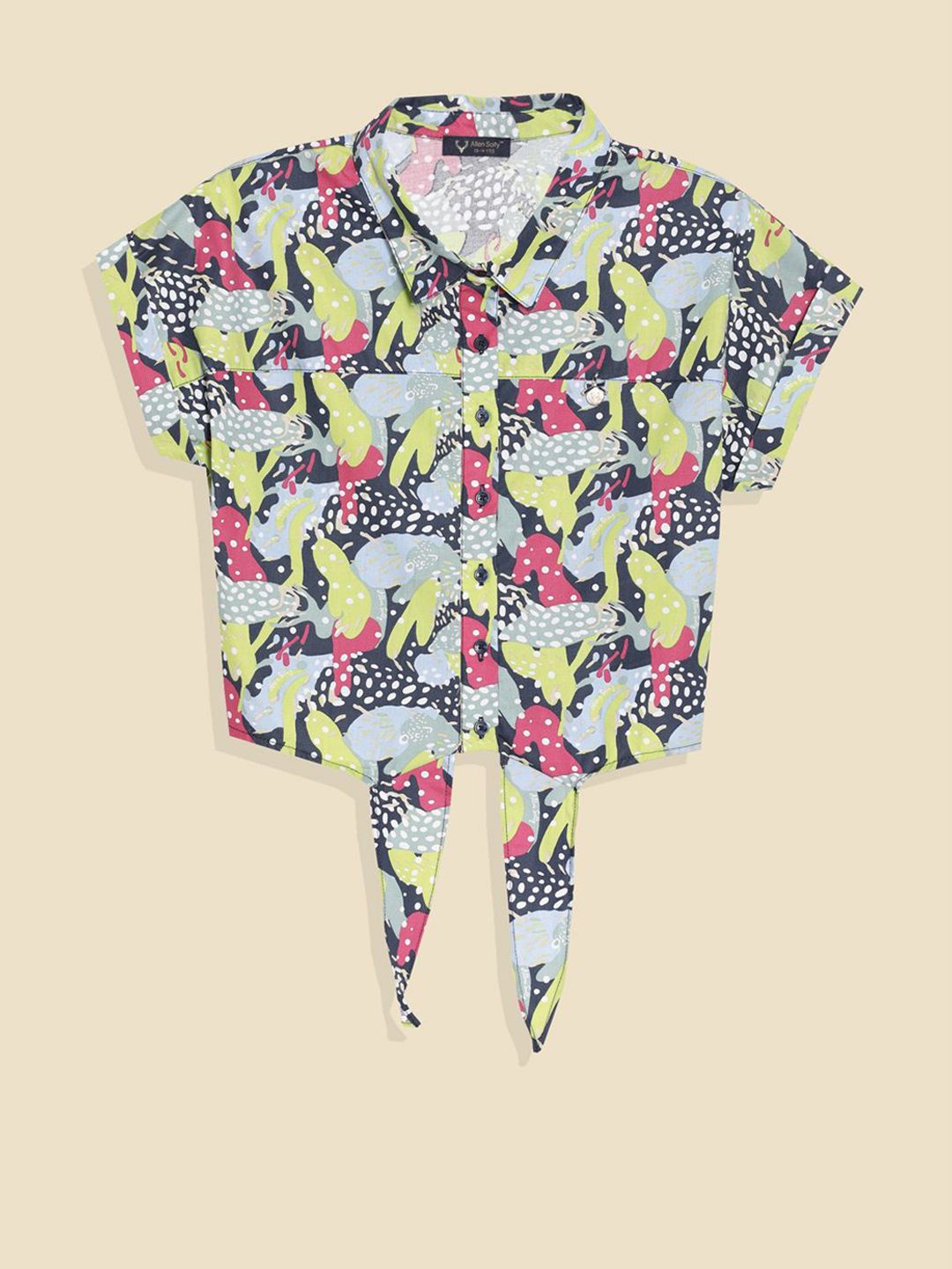 Allen Solly Junior Girls Printed Cotton Top