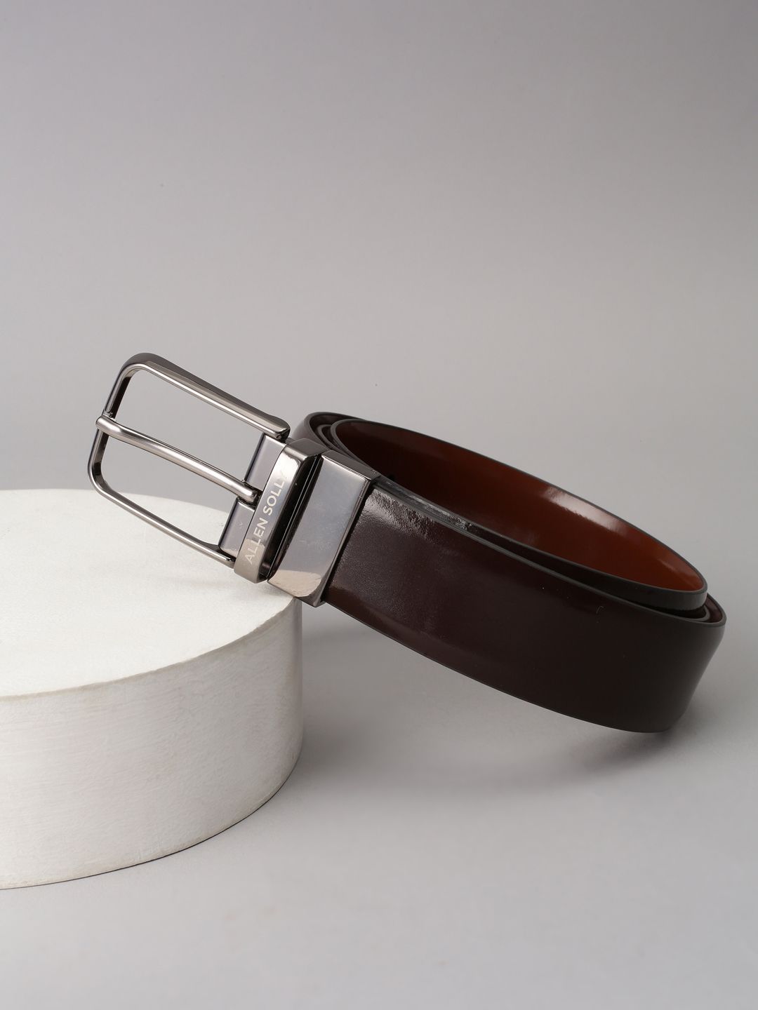 Allen Solly Men Solid Leather Formal Belt