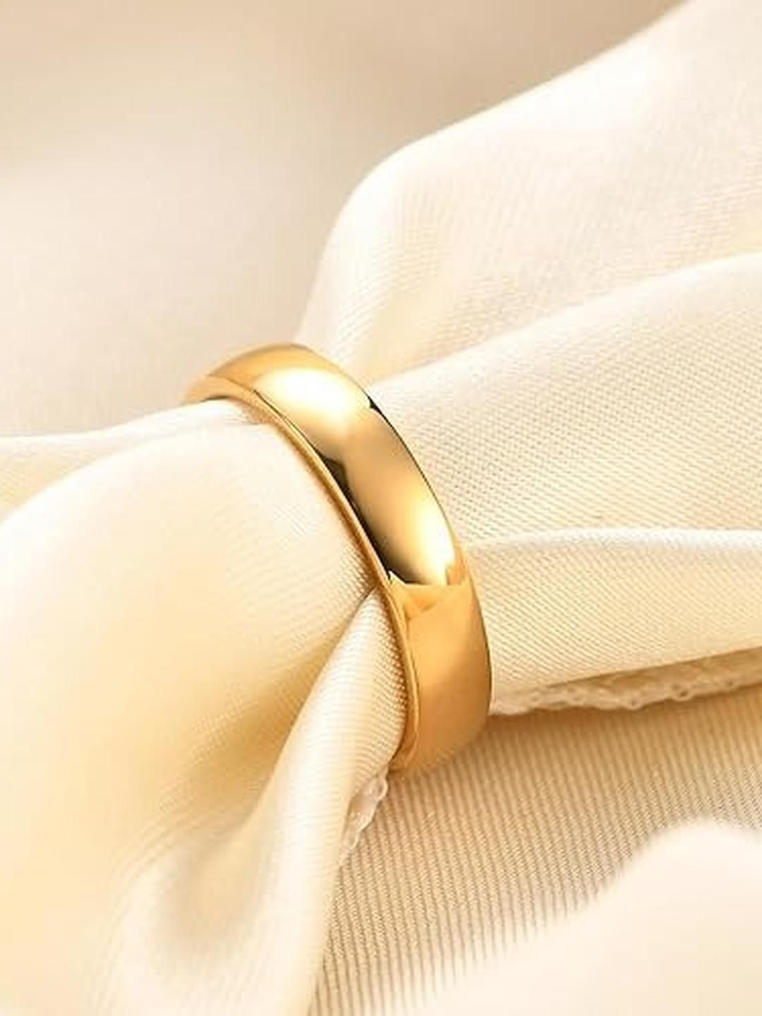 Lovemi Movements Gold-Plated Stainless Steel Finger Ring