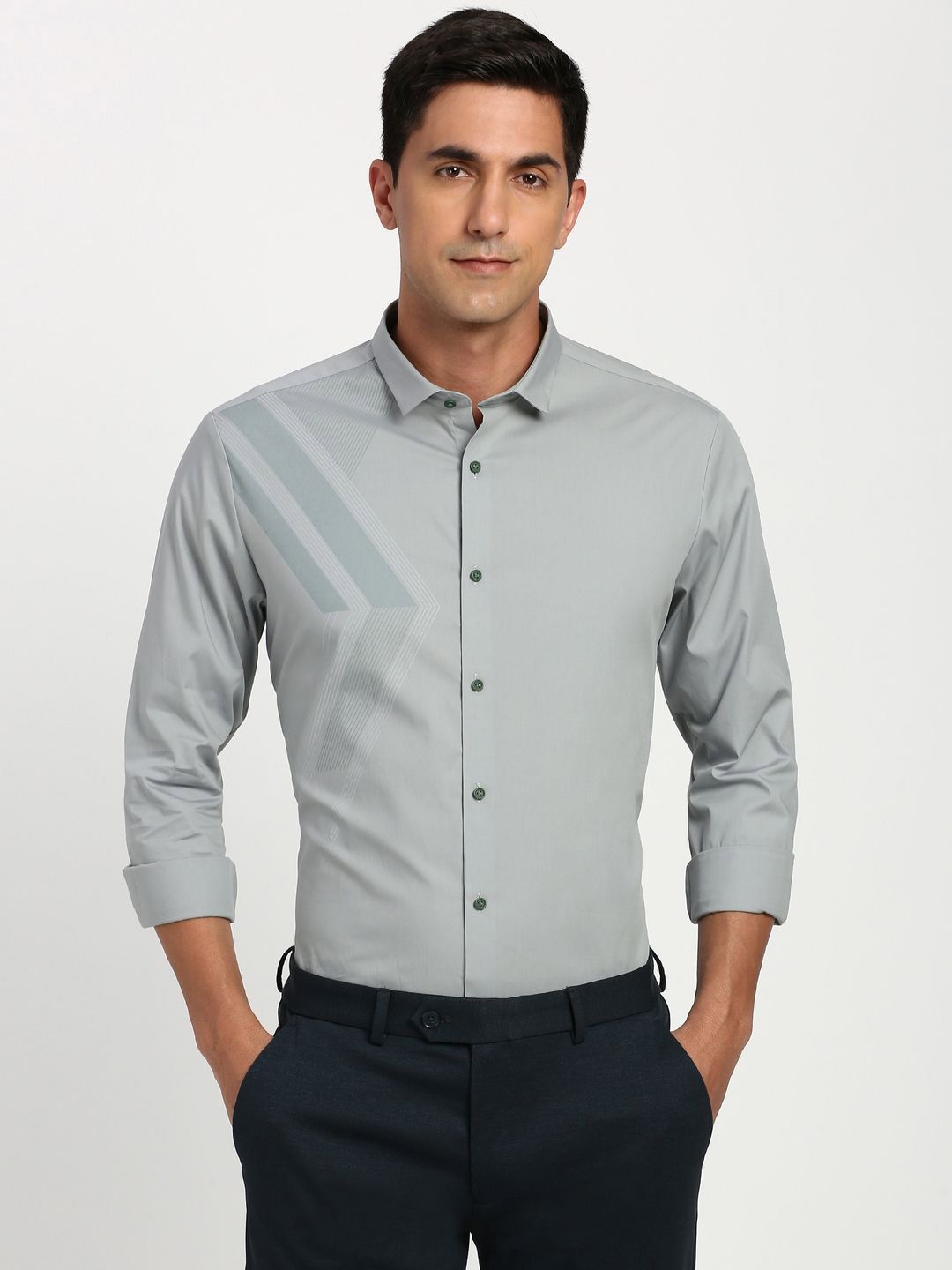Peter England Peter England Spread Collar Slim Fit Formal Shirt