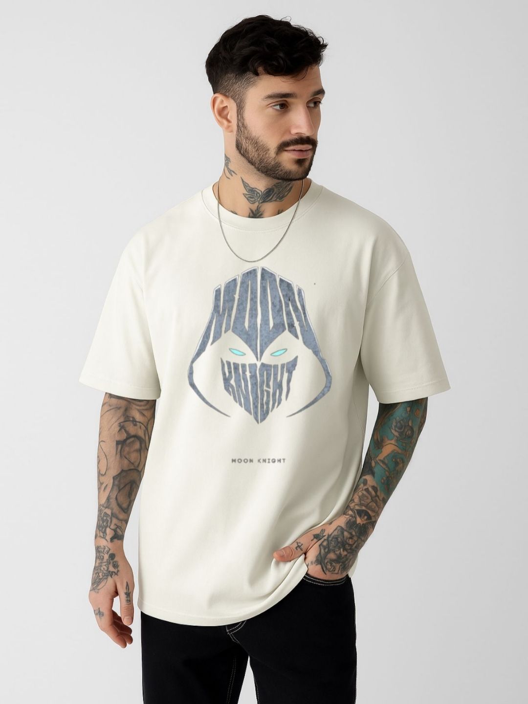 Be Crazy Men Graphic Printed Round Neck Cotton Oversized T-shirt