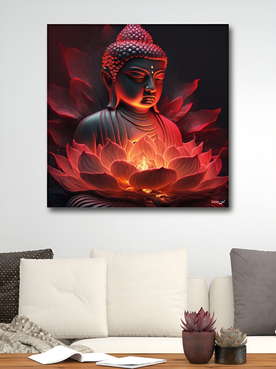 RANDOM Black & Pink Religious Canvas Wall Art