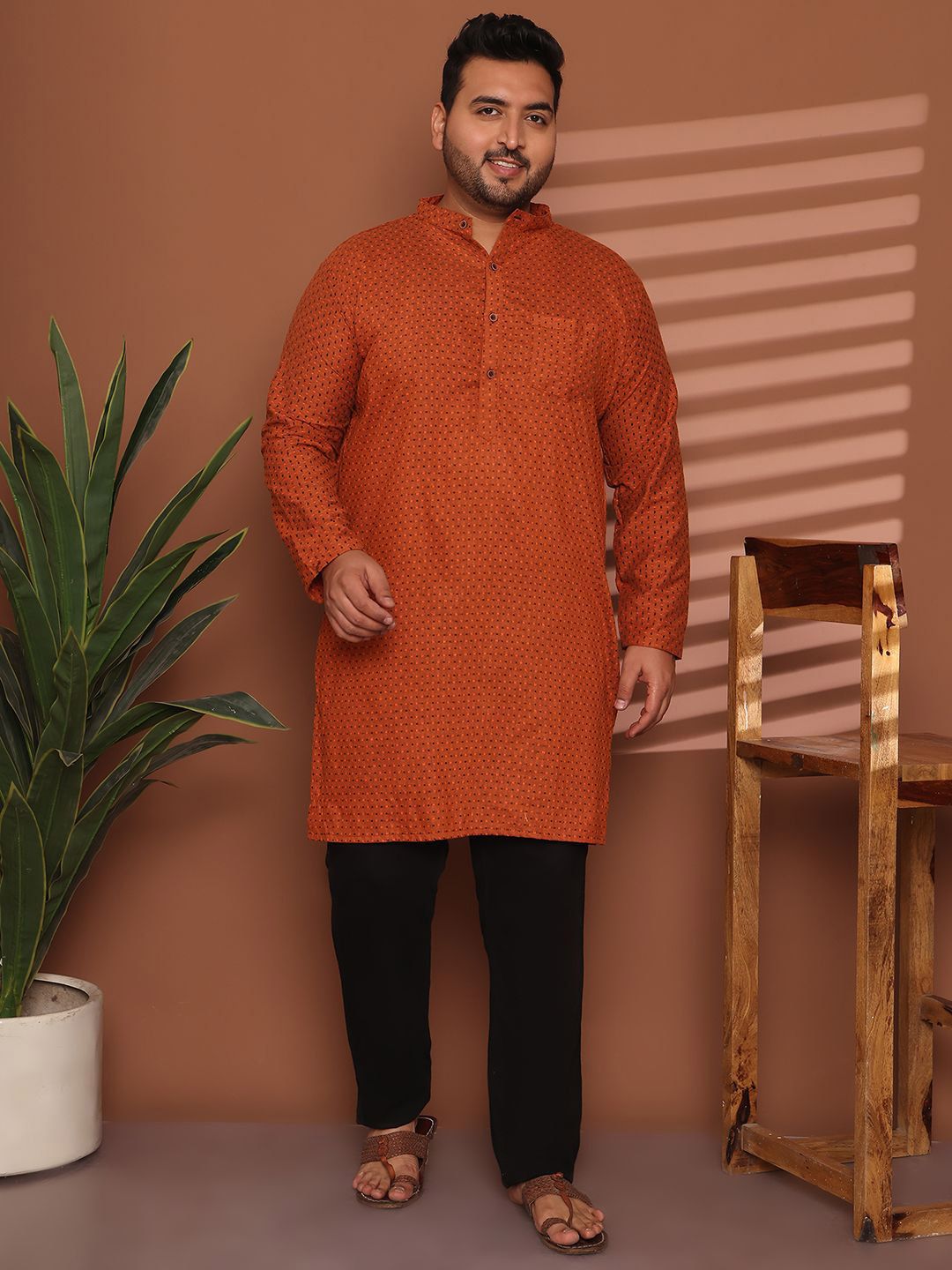 Enchanted Drapes Men Ethnic Motifs Flared Sleeves Kurta