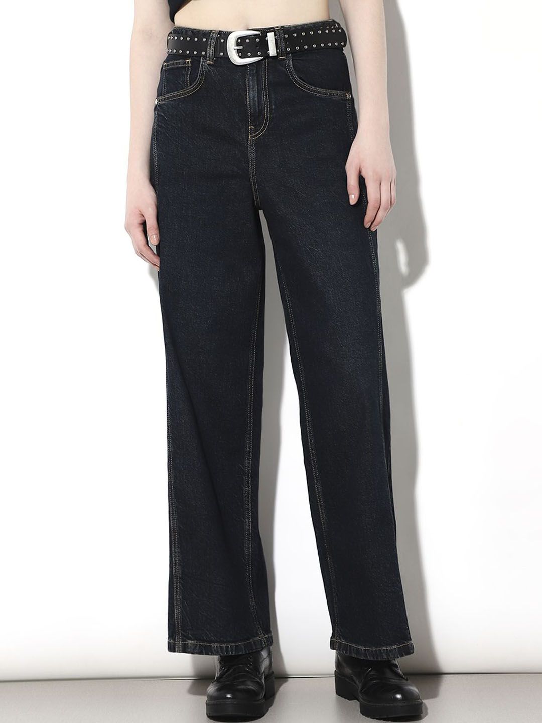 ONLY Women Wide Leg High-Rise Jeans