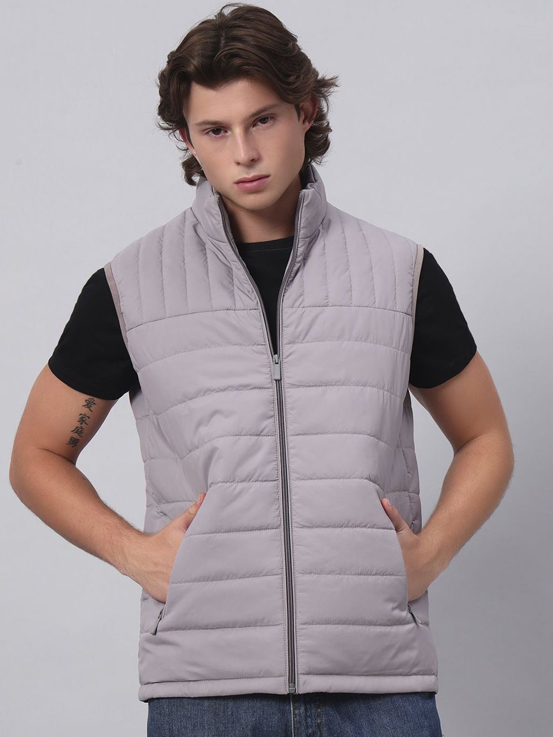 AR-FIT Men Solid Lightweight Gilet Jacket