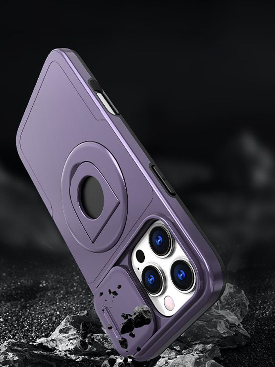 Luxury Kase Solid Printed iPhone 16 Pro Back Case Mobile Accessories