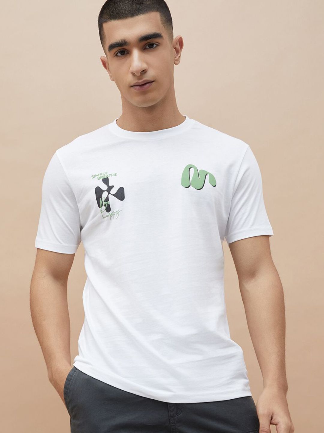 Fame Forever by Lifestyle Graphic Printed Round Neck Cotton T-shirt