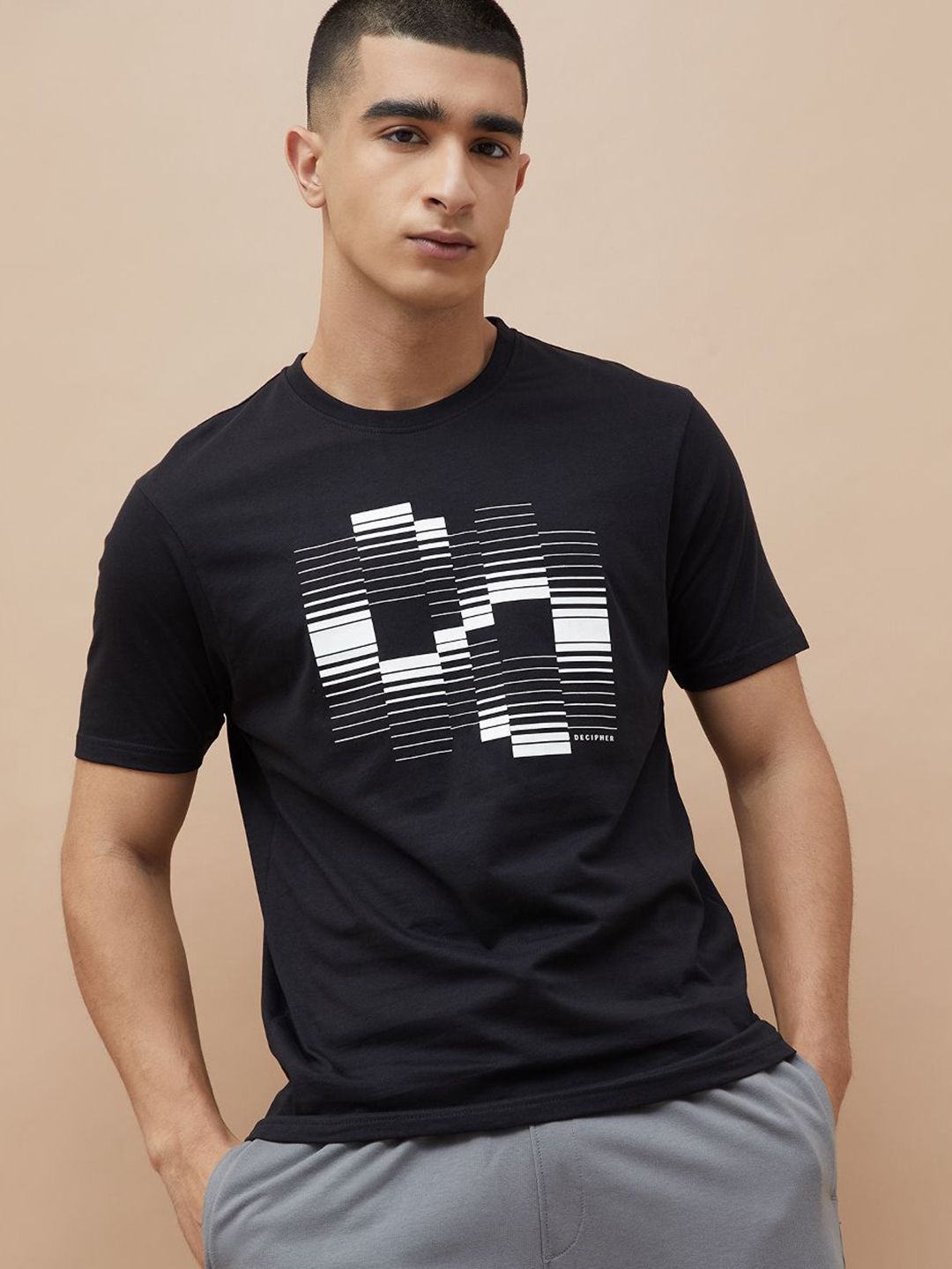 Fame Forever by Lifestyle Men Typography Printed Round Neck Cotton T-shirt