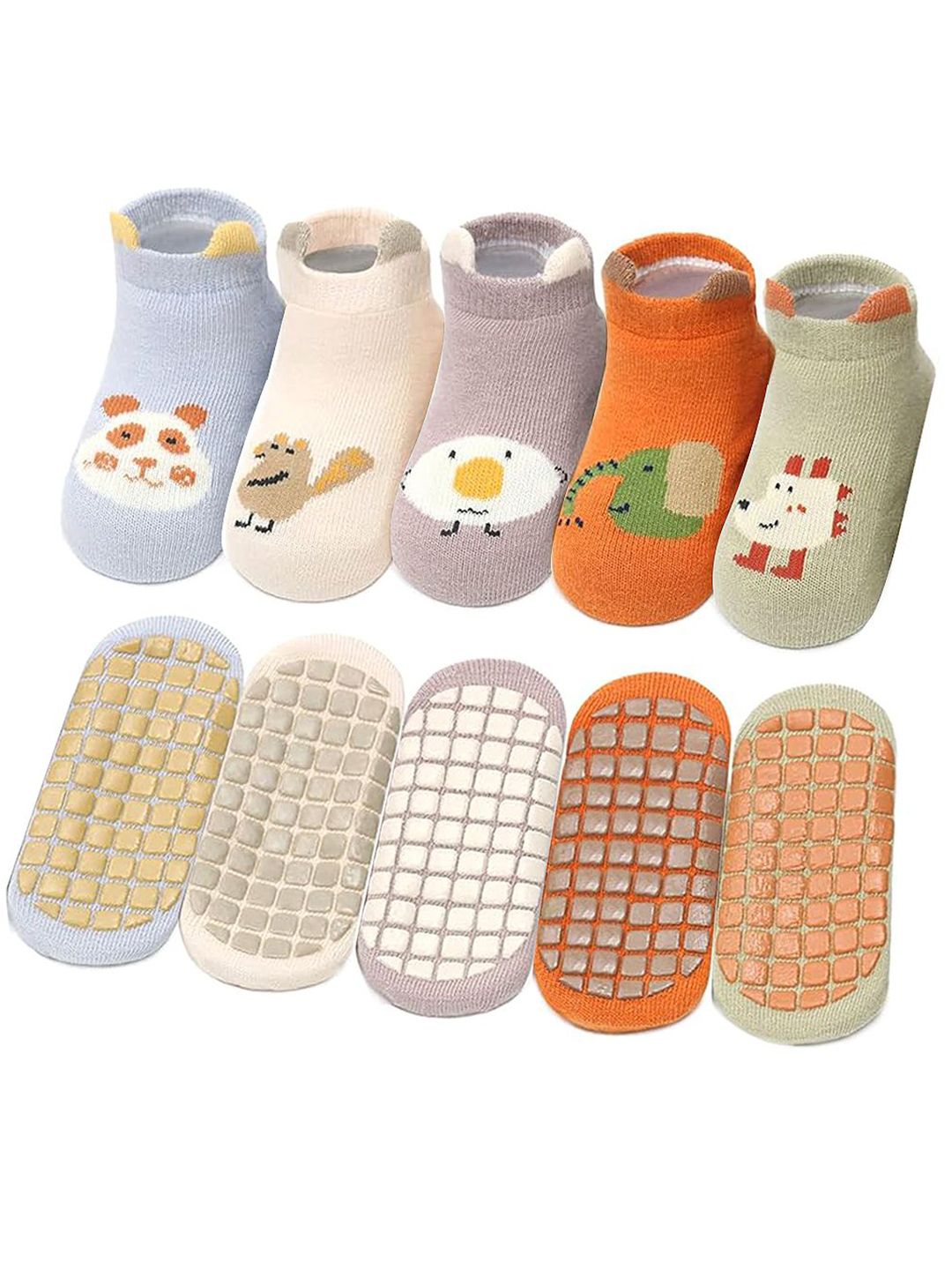Gustave Infants Pack Of 5 Printed Ankle Length Socks