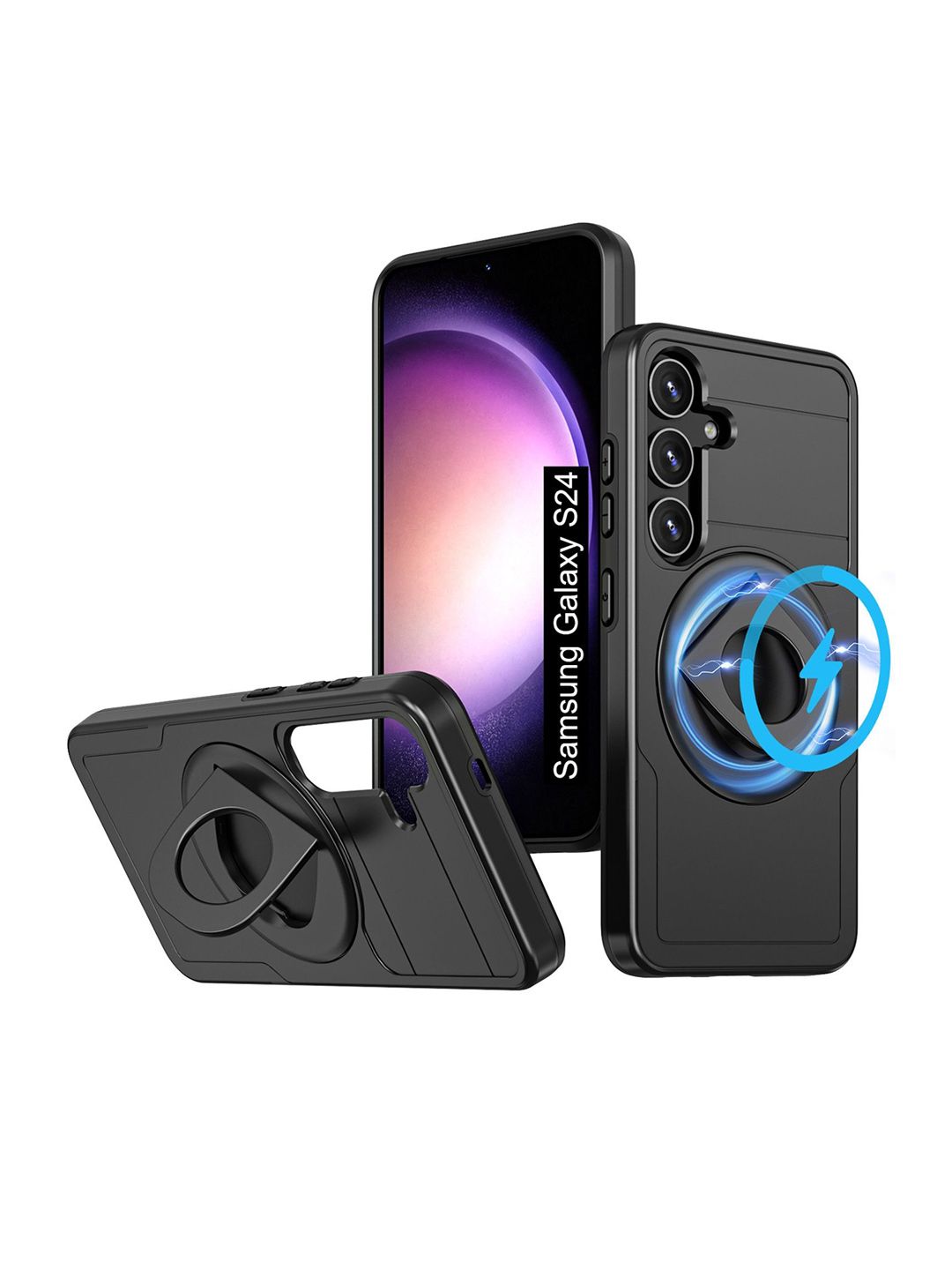 Luxury Kase Solid Printed Samsung Galaxy S24 5G Back Case Mobile Accessories