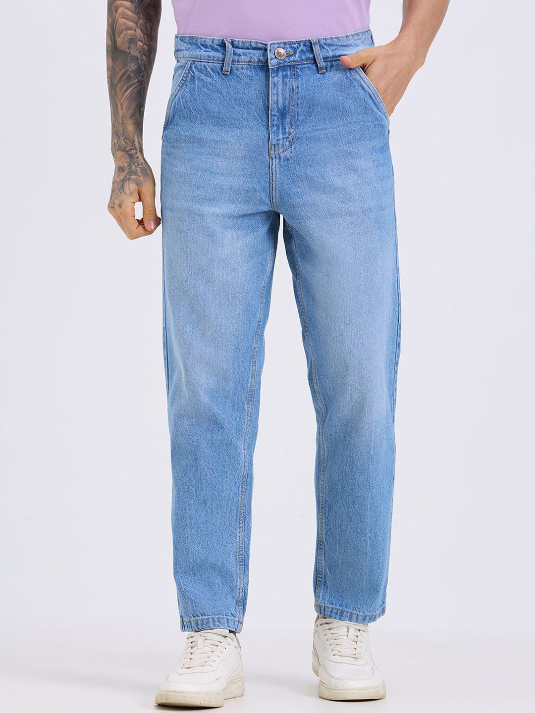 TCI Men Baggy Fit Mid-Rise Jeans