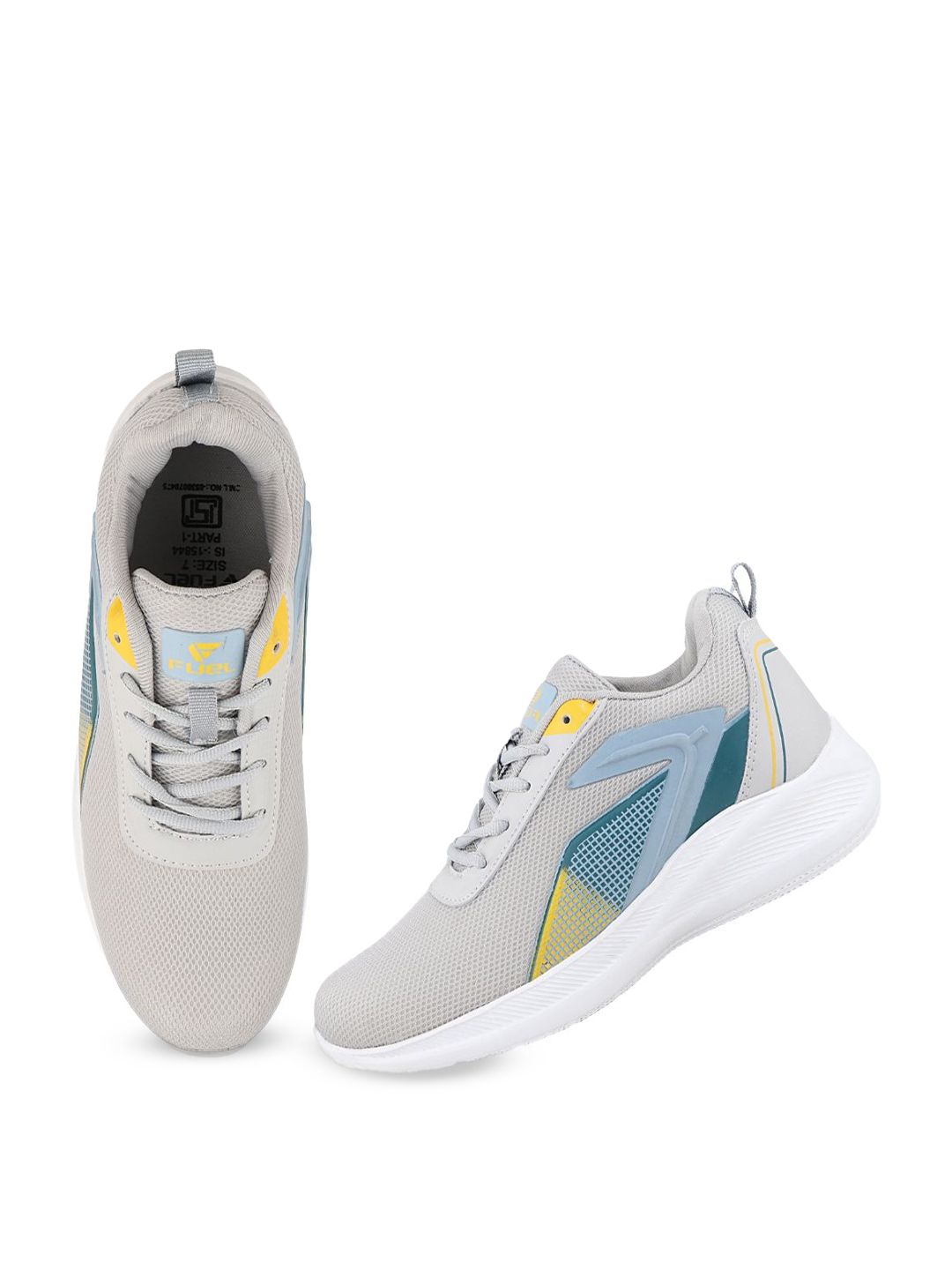 FUEL Men Mesh Running Non-Marking Lace-Ups Shoes
