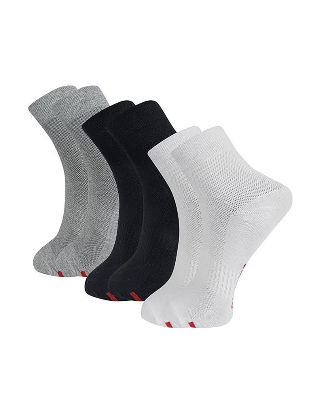 CALIXTO Men 3-Pcs Ankle-Length Socks