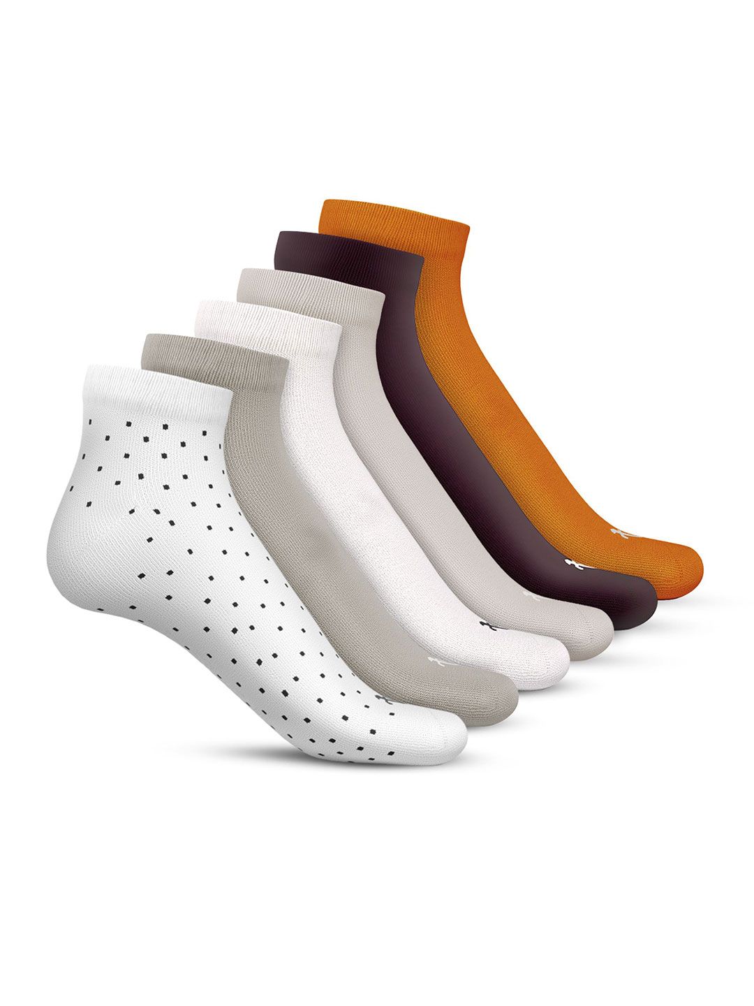 TalkingSox Unisex Pack Of 6 Printed Ankle-Length Socks