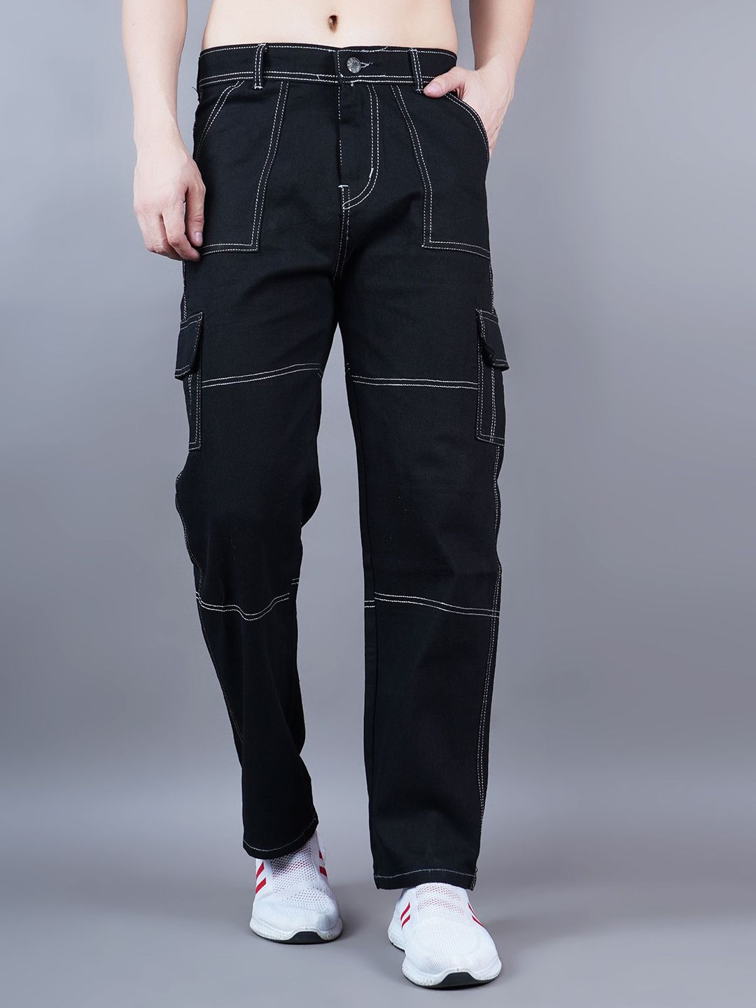 Moda Rapido Men Classic Relaxed Fit Mid-Rise Stretchable Jeans