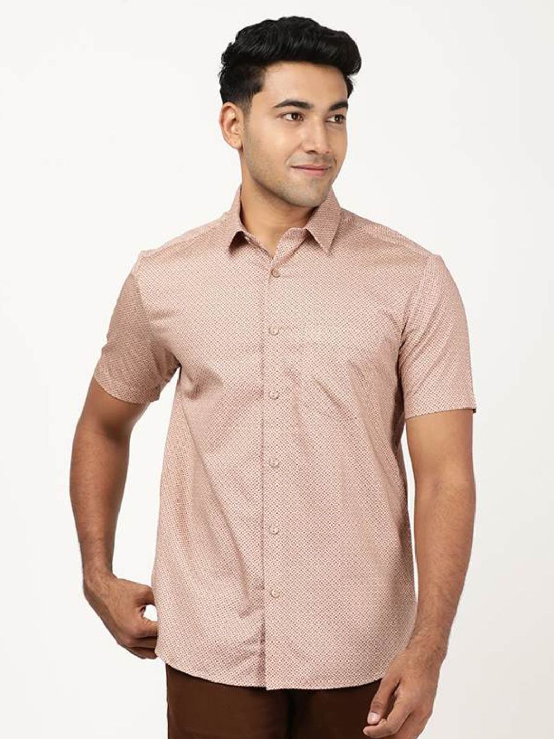 Indian Terrain Indian Terrain Men Classic Slim Fit Printed Casual Shirt